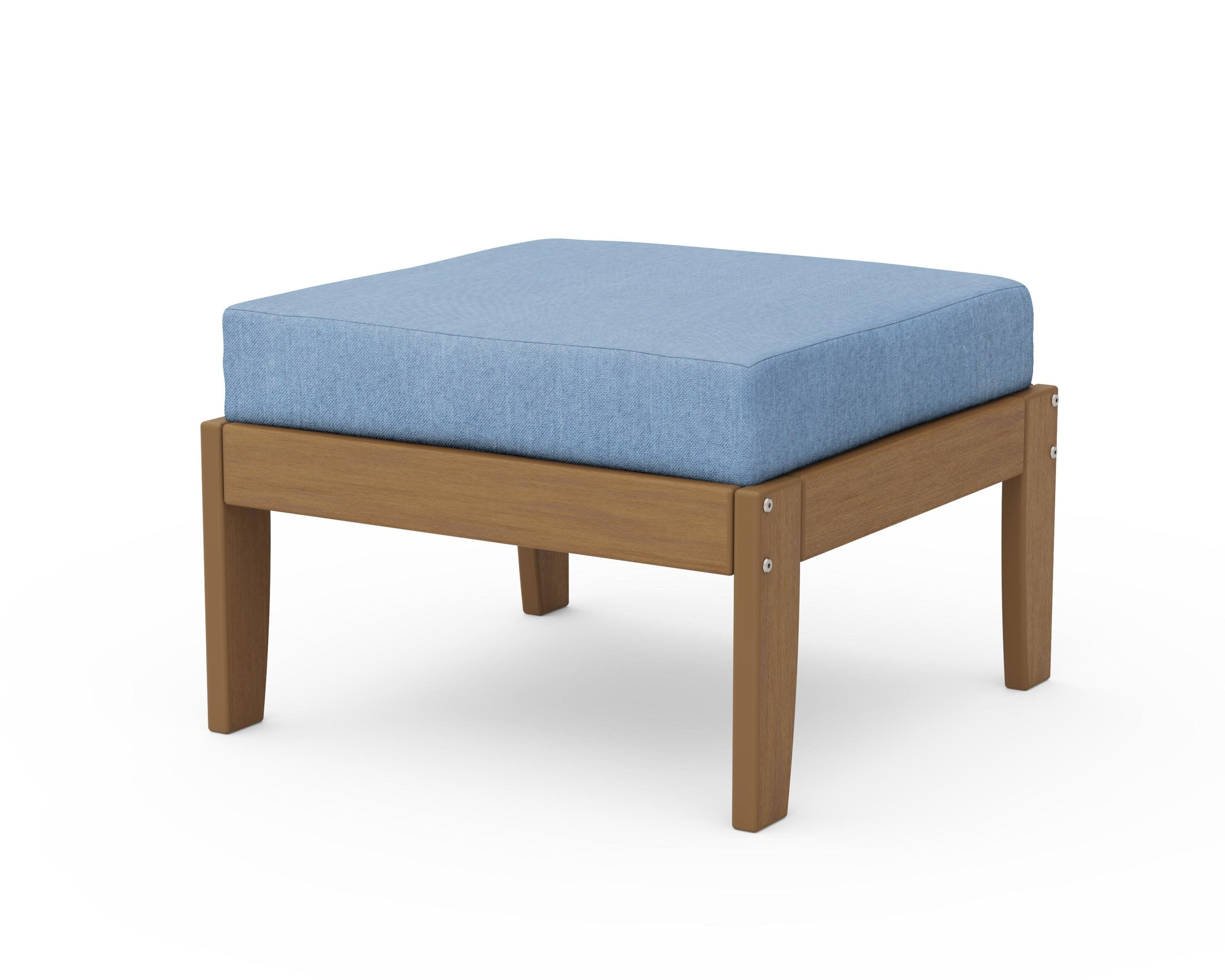 Modular Ottoman - Classic in Natural / Sky Blue