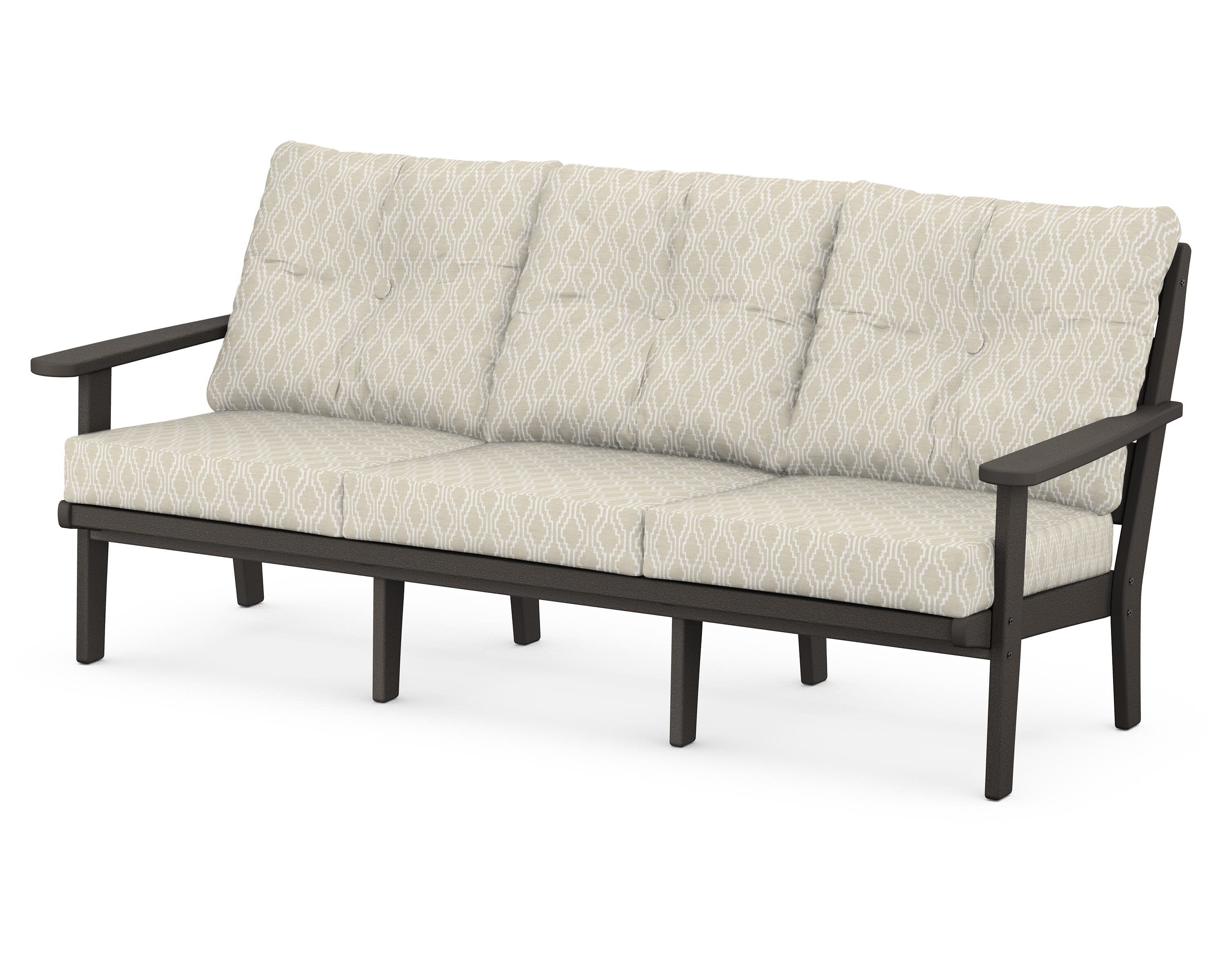 Lakeside Deep Seating Sofa in Vintage Coffee / Solve Linen