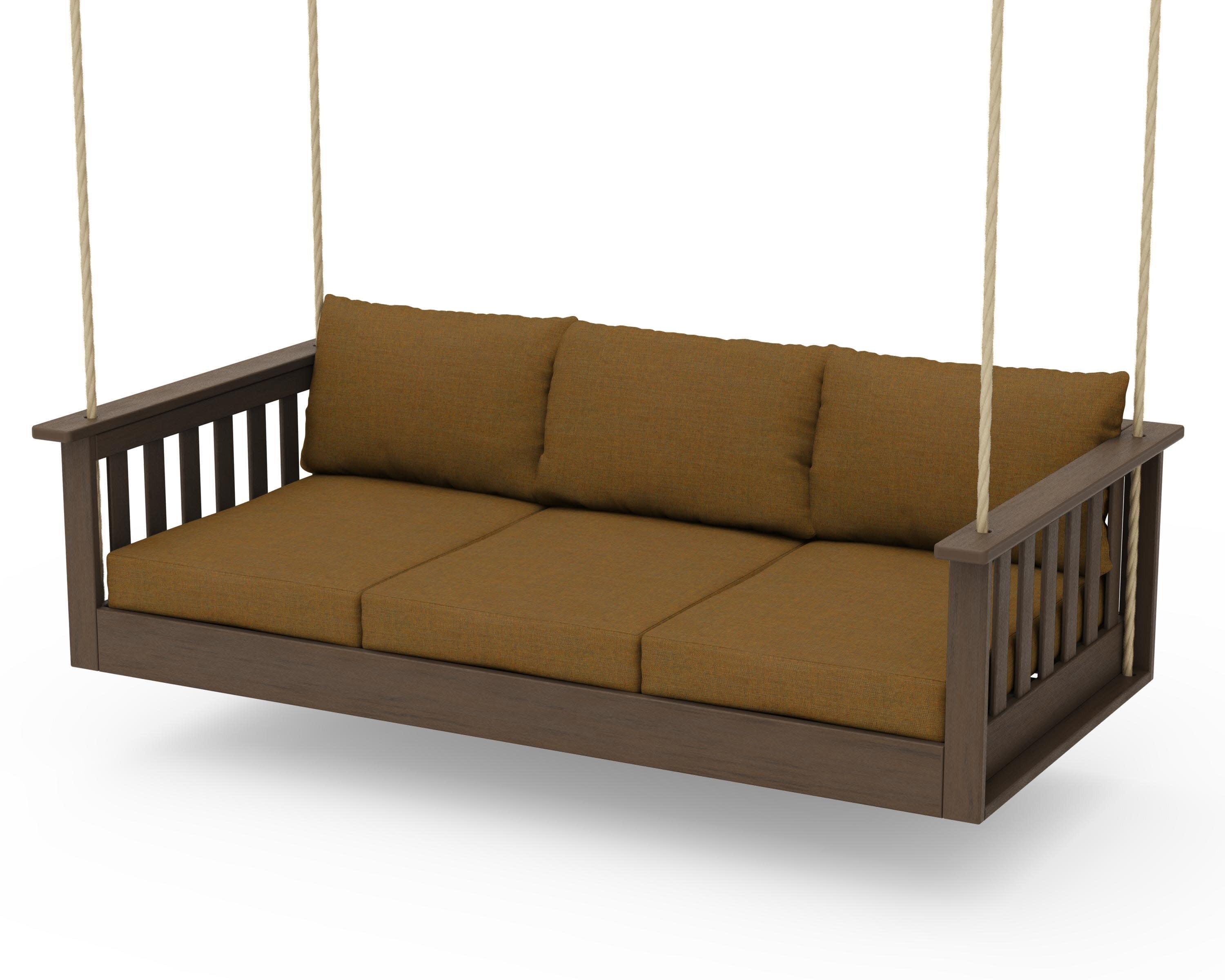 Vineyard Daybed Swing in Kona / Exhale Teak