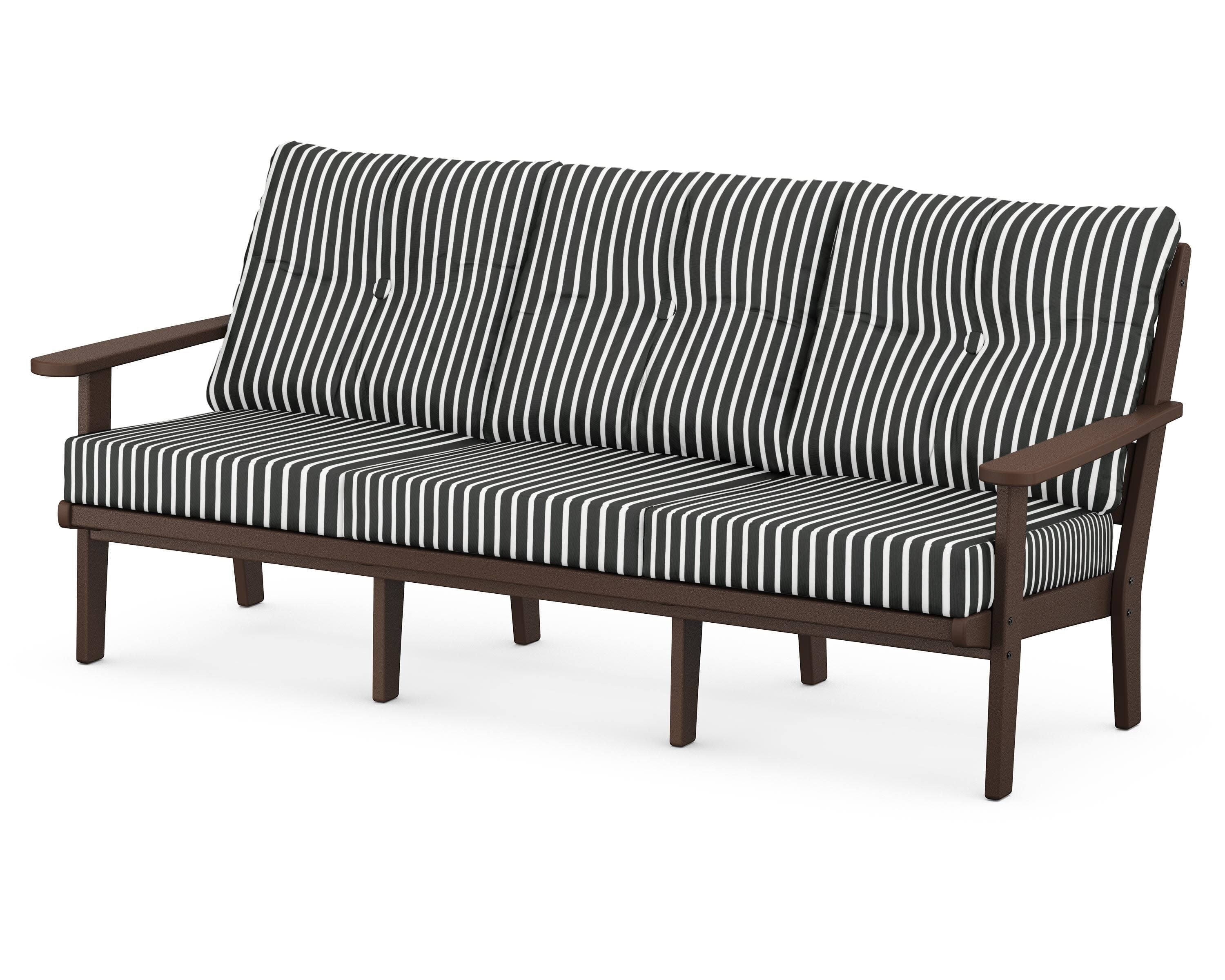 Lakeside Deep Seating Sofa in Mahogany / Shore Classic
