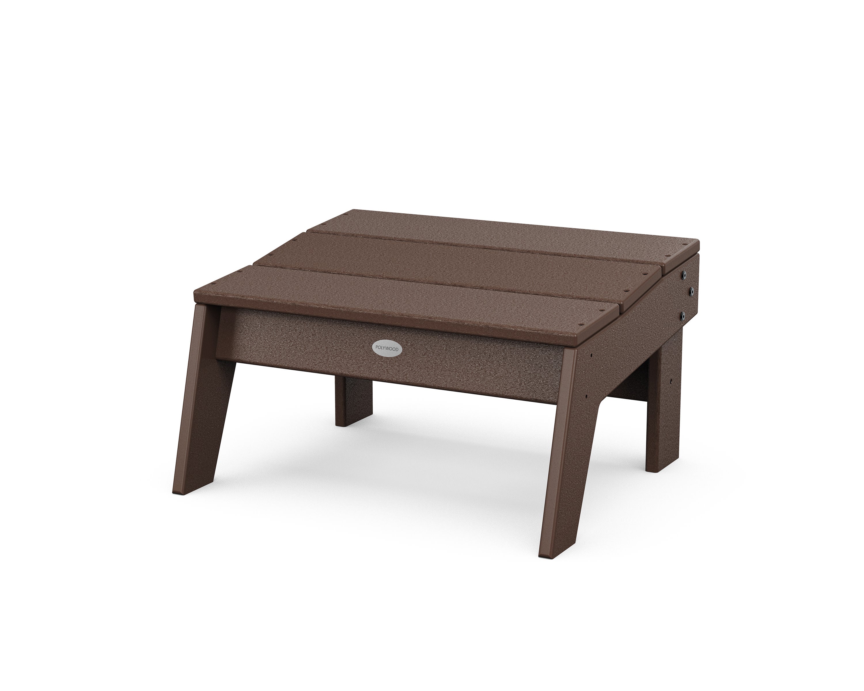 Modern Studio Oversized Ottoman in Mahogany