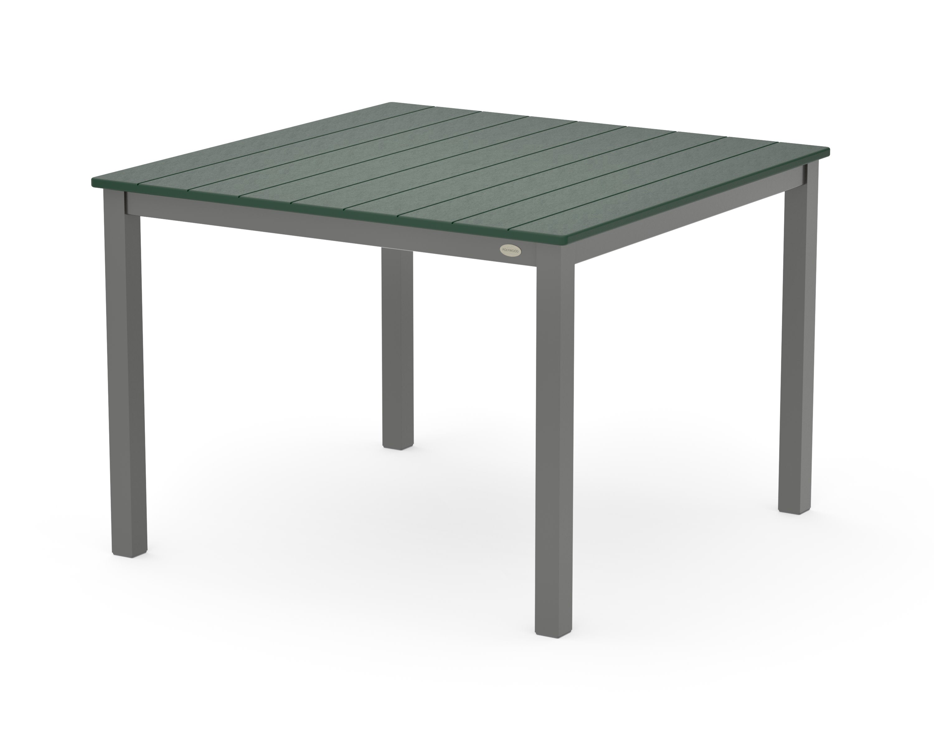 Main Street 42 x 42 Dining Table in Charcoal / Green