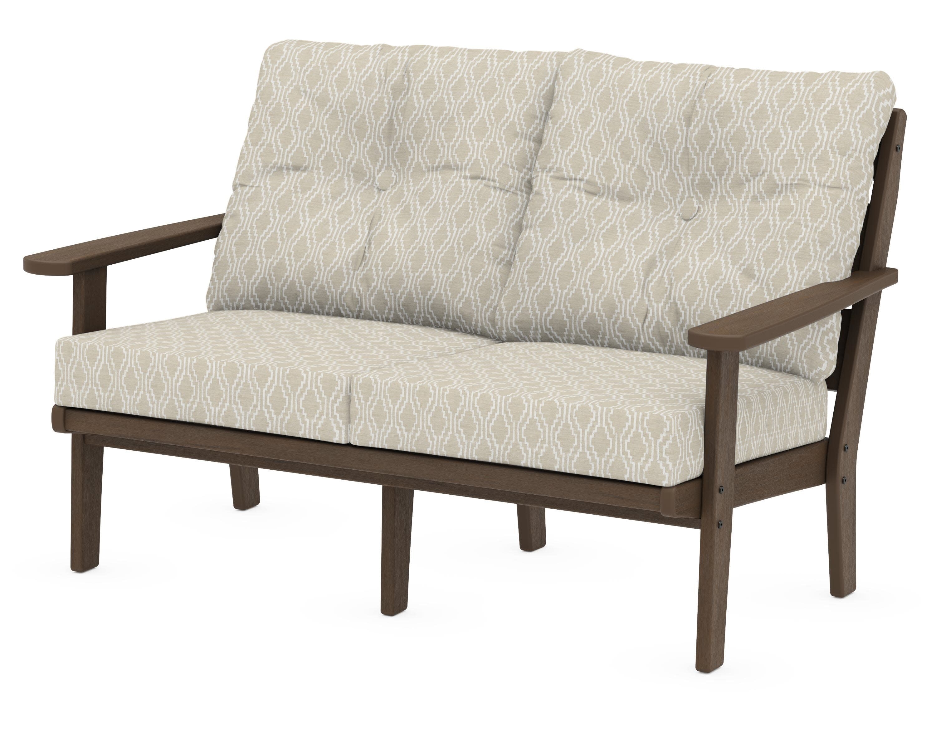 Lakeside Deep Seating Loveseat in Kona / Solve Linen
