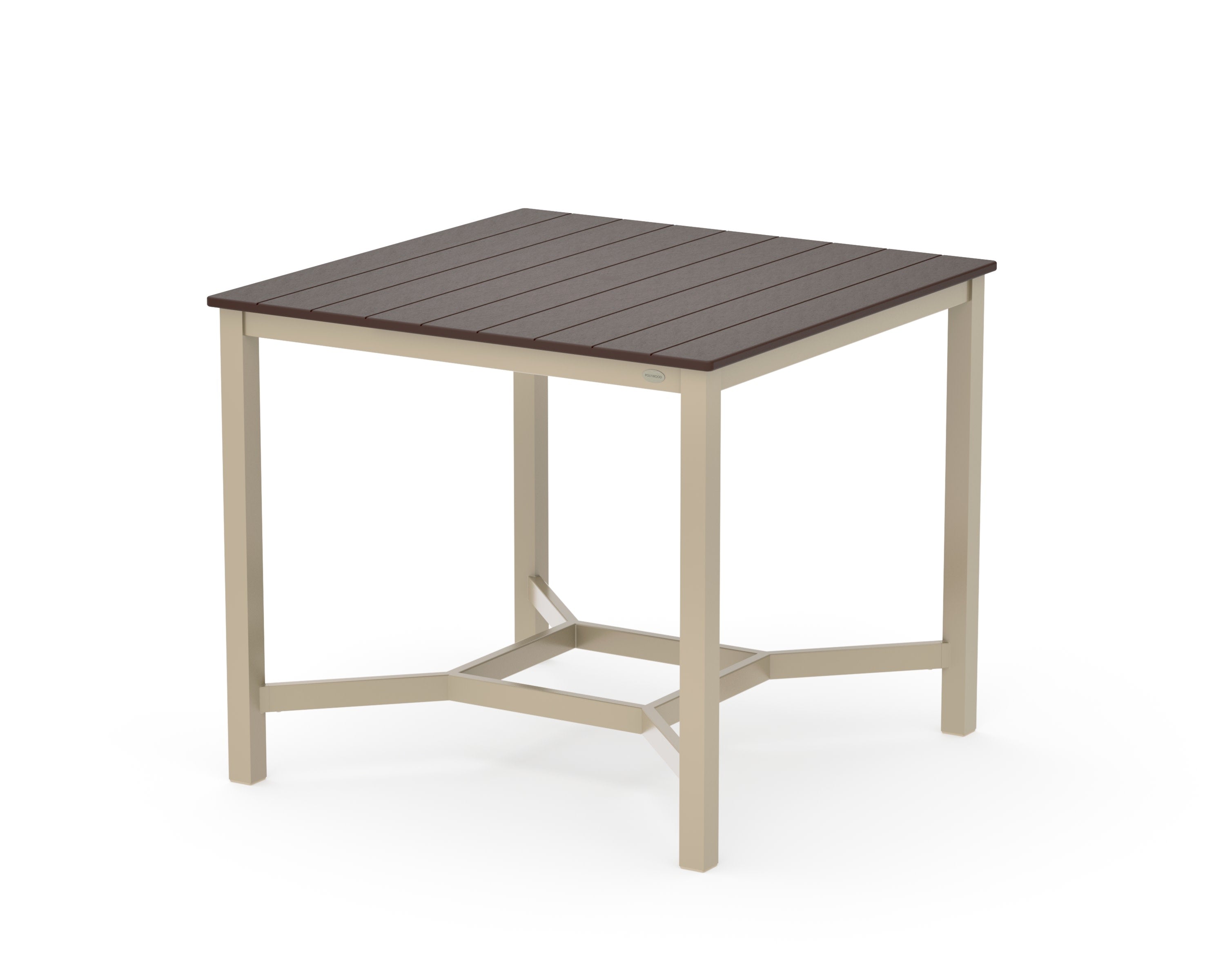 Main Street 42 x 42 Counter Table in Sand / Mahogany