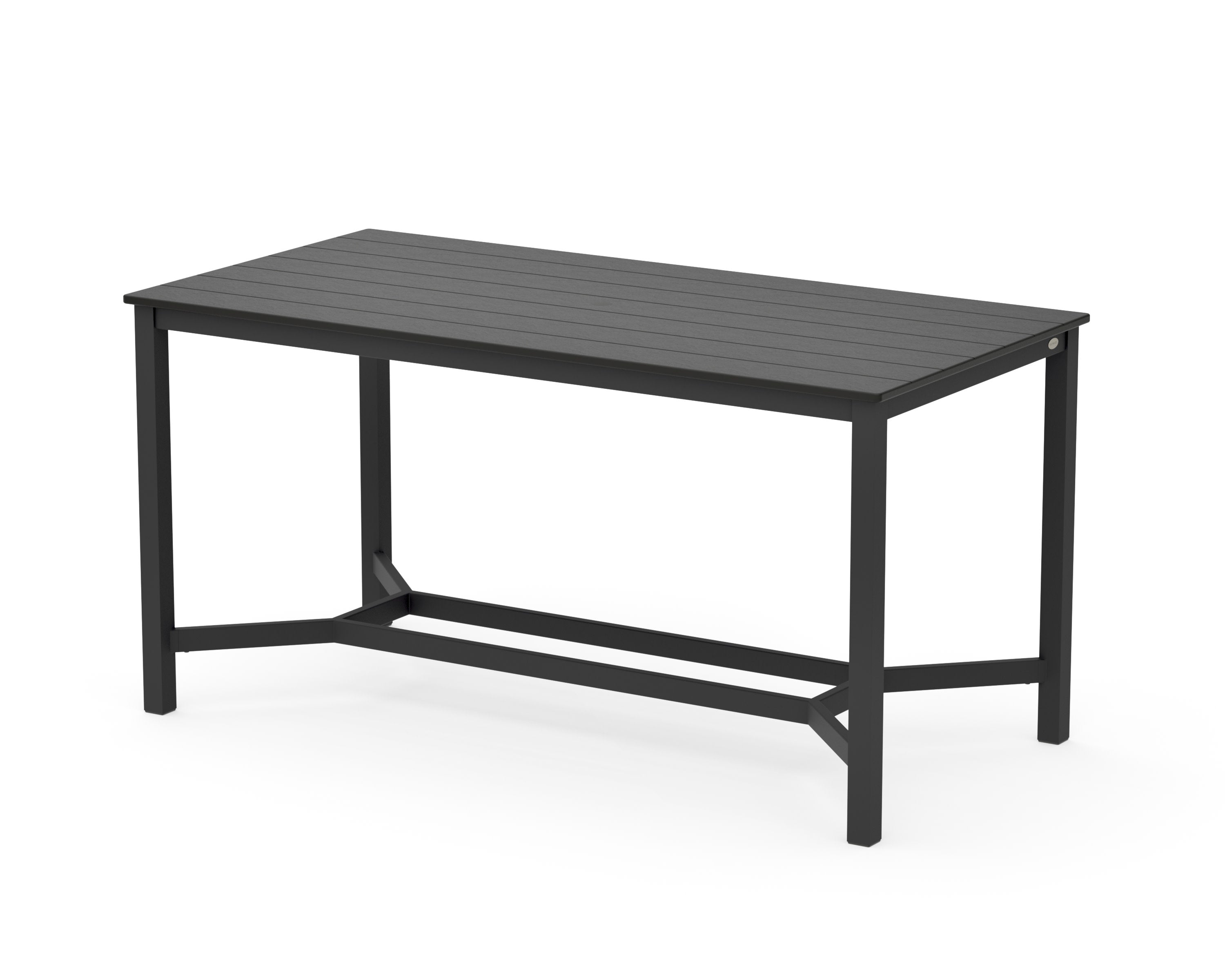 Main Street 36 x 72 Counter Table in Black / Black