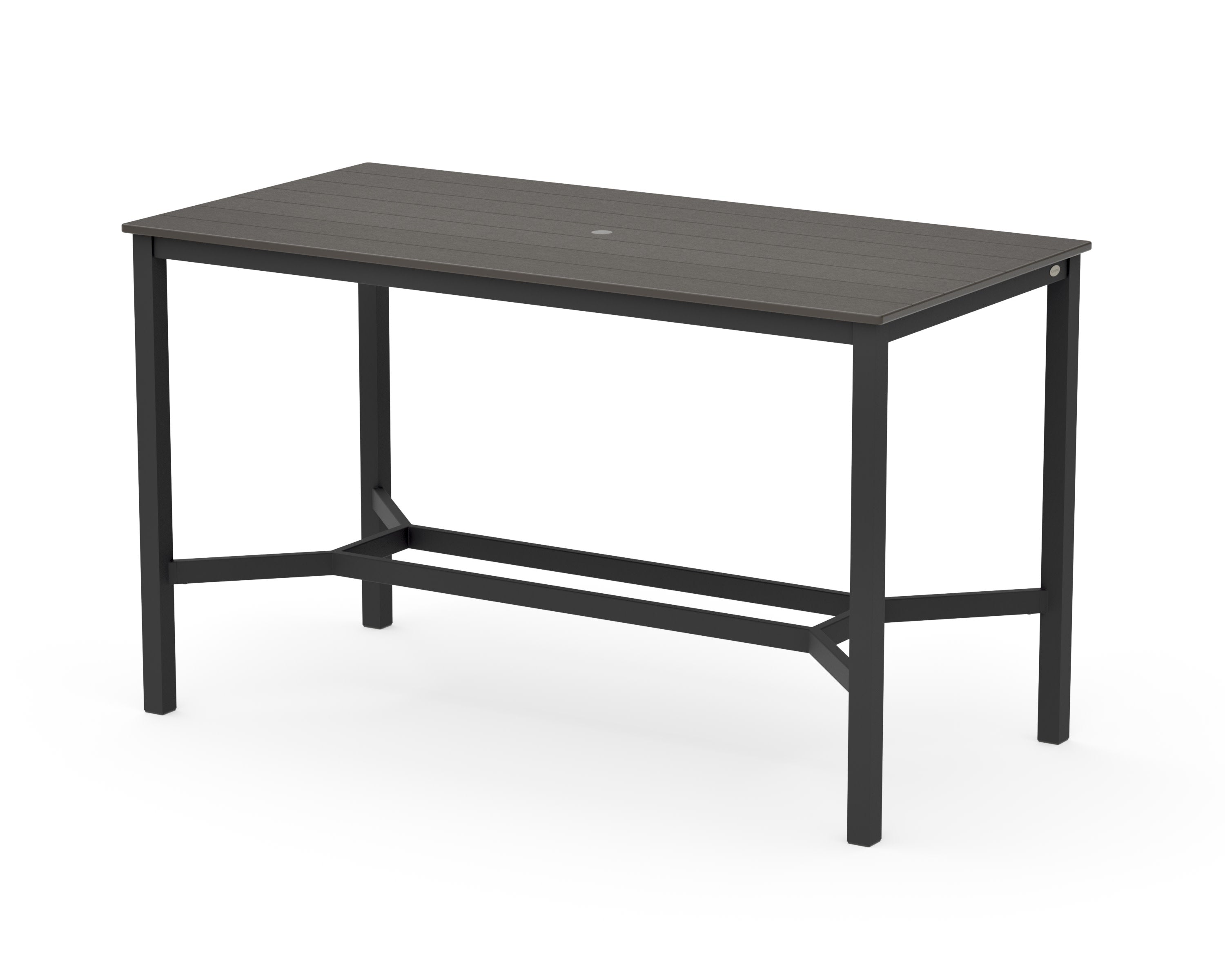 Main Street 36 x 72 Bar Table in Black / Vintage Coffee