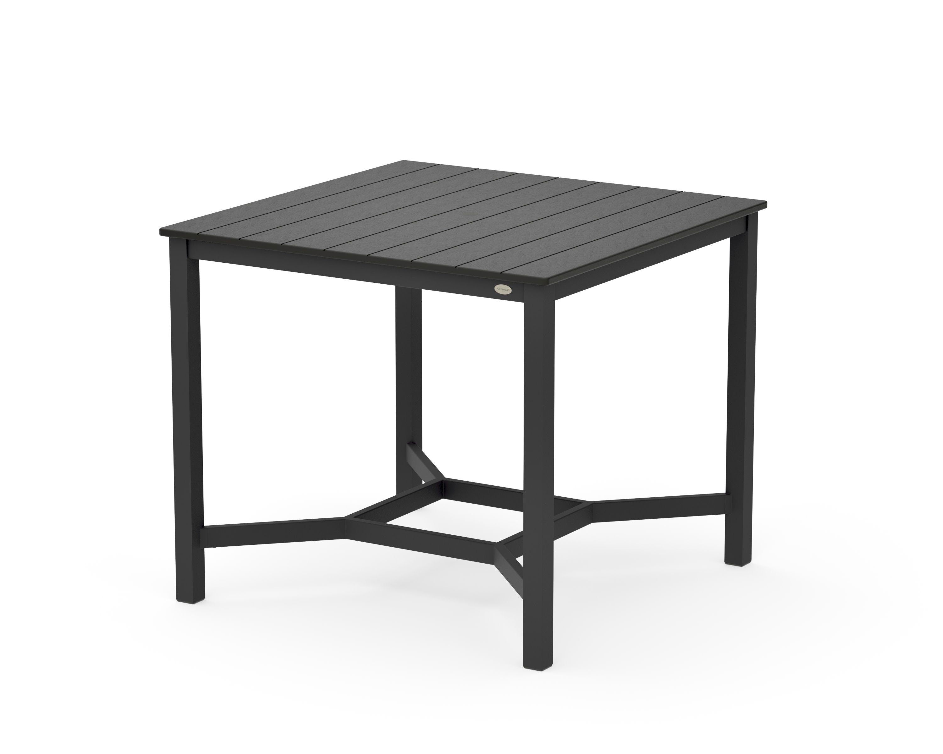 Main Street 42 x 42 Counter Table in Black / Black