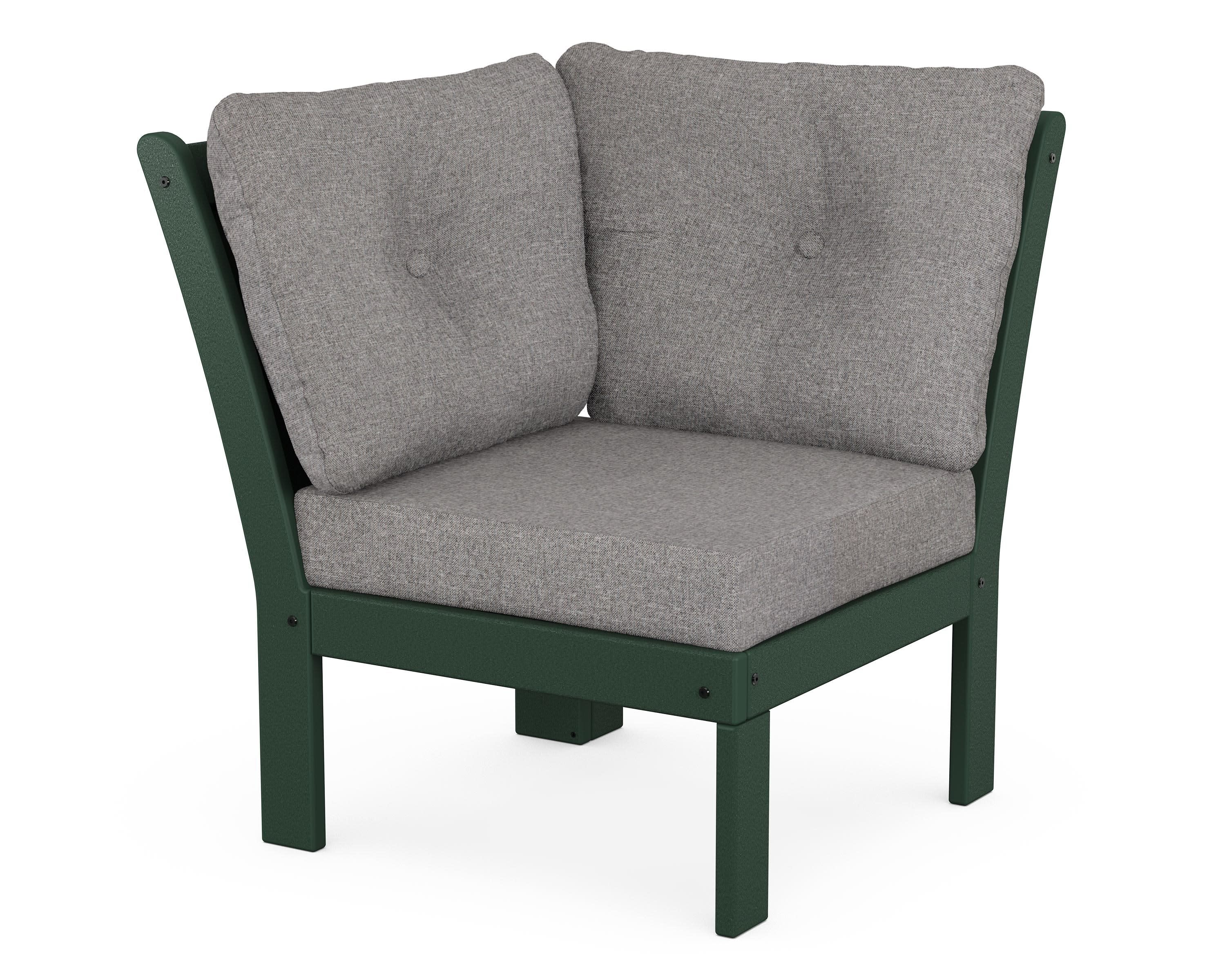 Vineyard Modular Corner Chair in Green / Grey Mist