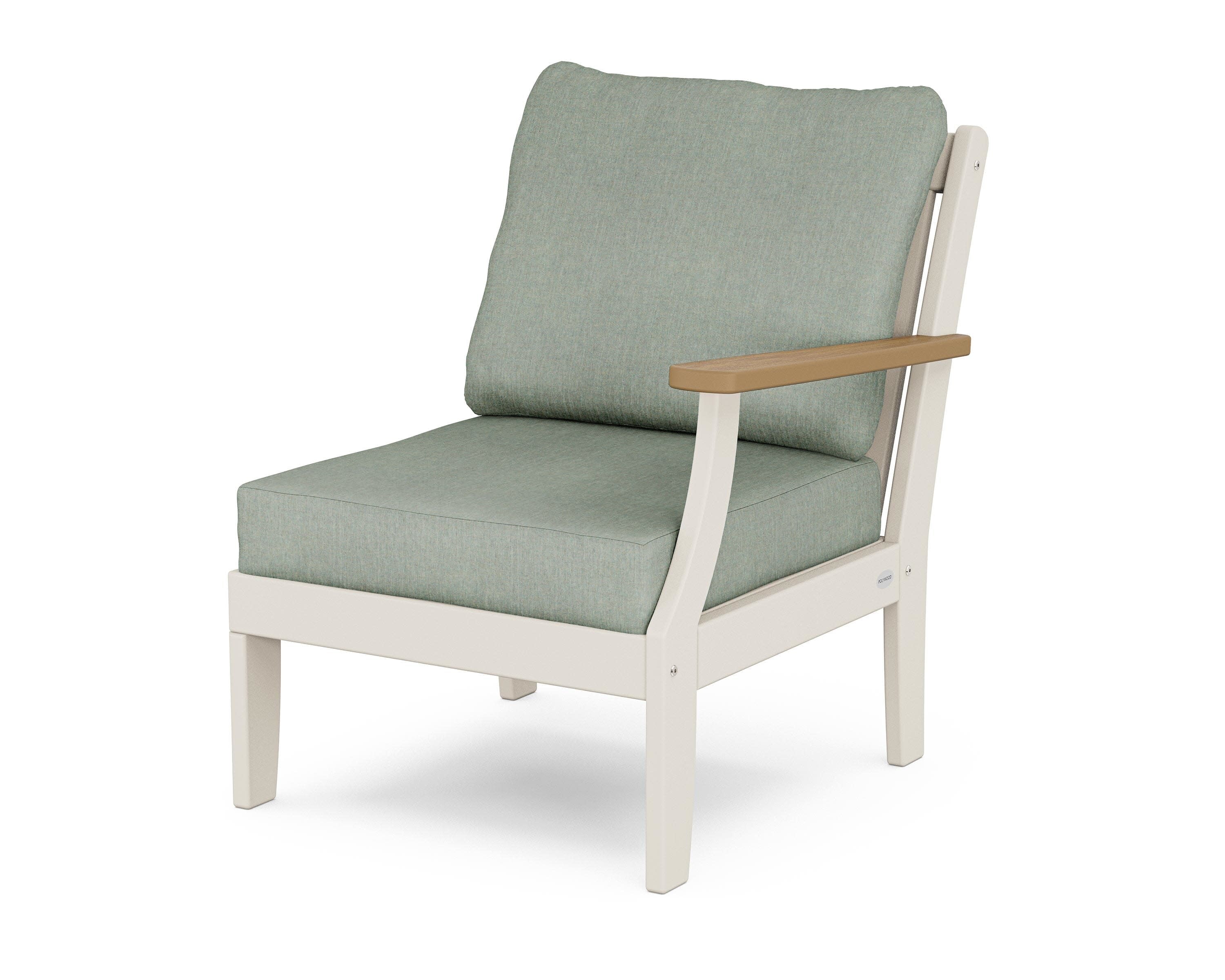 Braxton Modular Right Arm Chair in Sand / Natural / Cast Sage