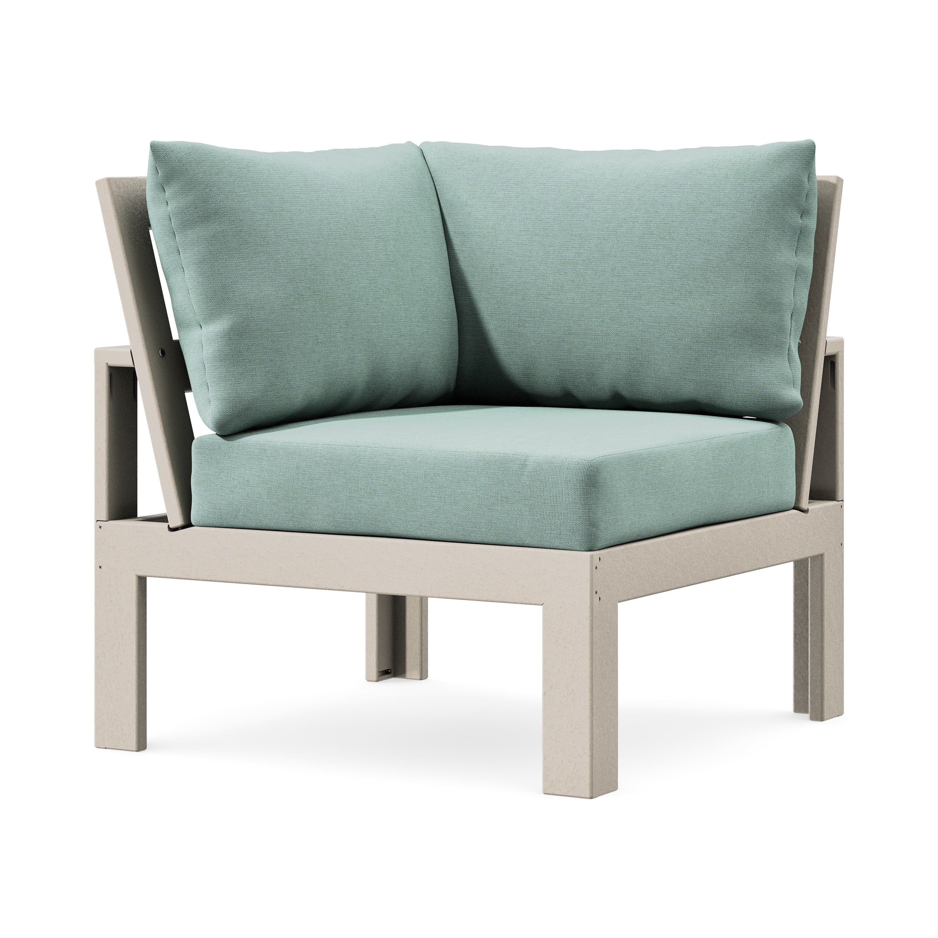 Modular Corner Chair in Sand / Glacier Spa