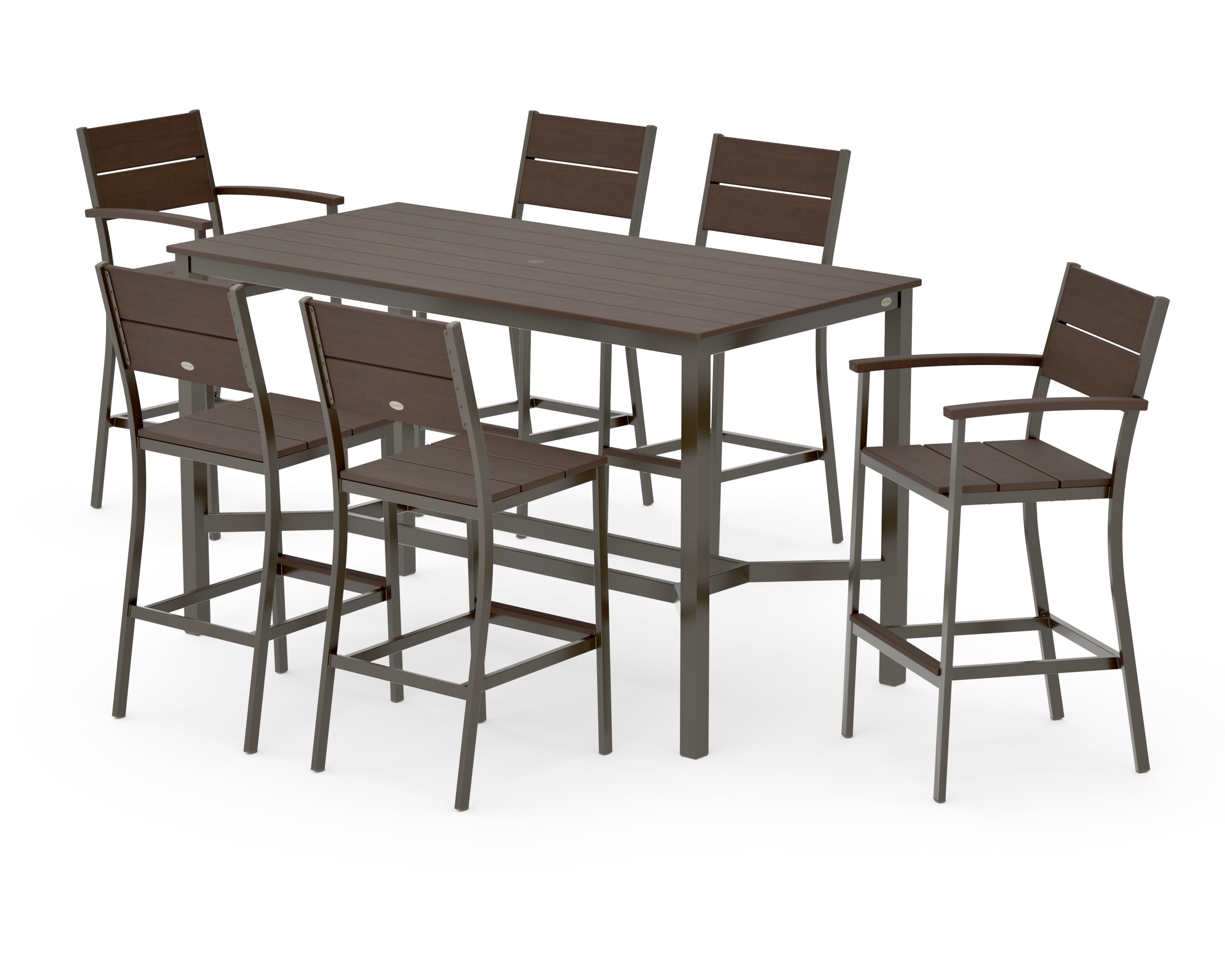 Main Street 7-Piece Bar Set in Bronze / Kona