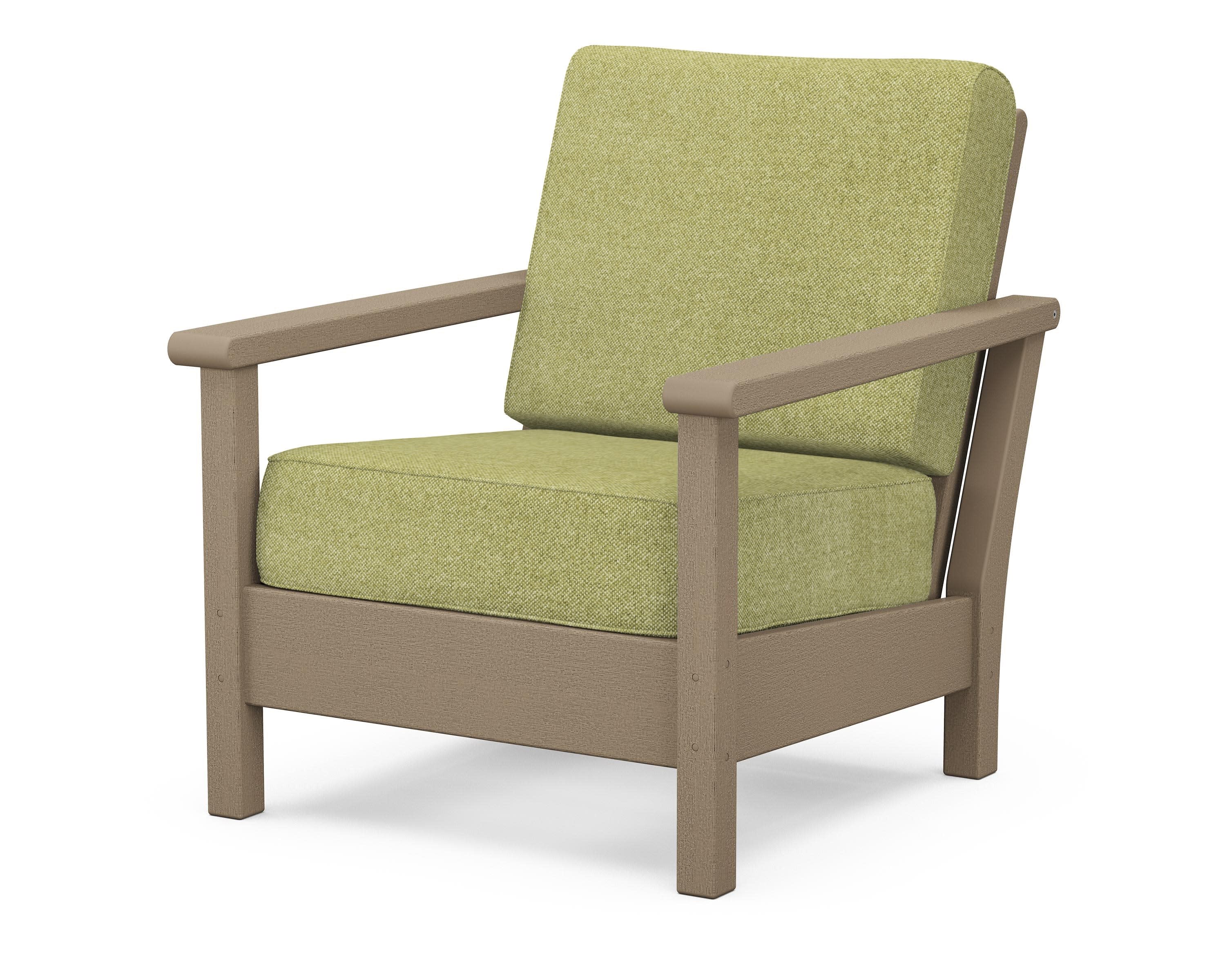 Harbour Deep Seating Chair in Vintage Sahara / Chartreuse Boucle