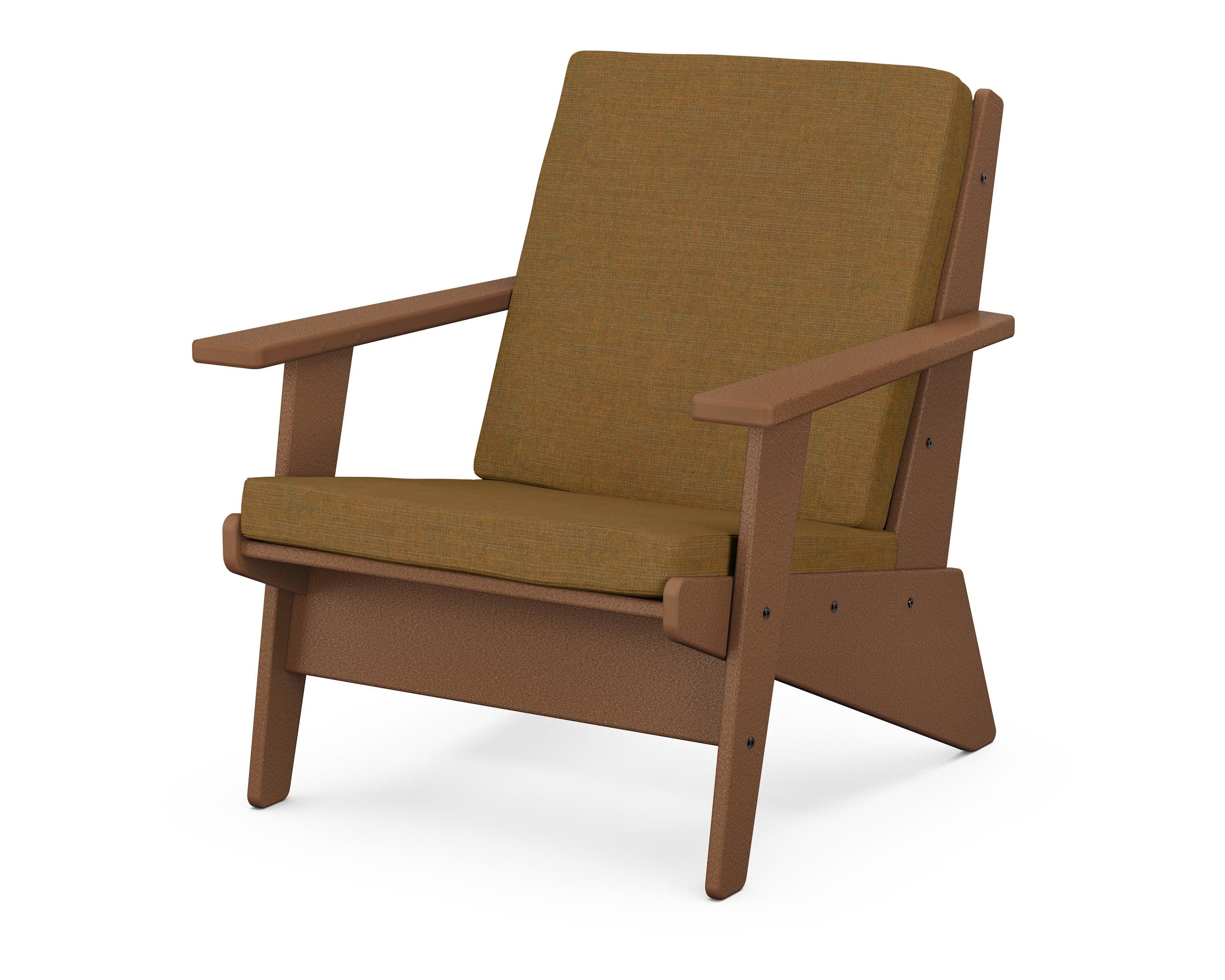 Riviera Modern Lounge Chair in Teak / Exhale Teak