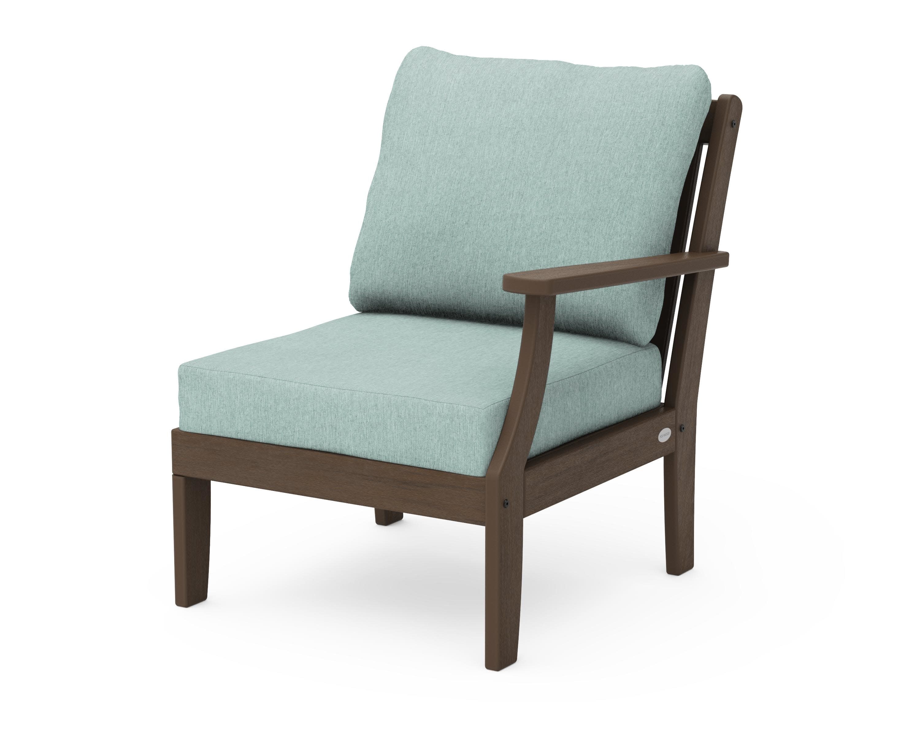 Braxton Modular Right Arm Chair in Kona / Glacier Spa