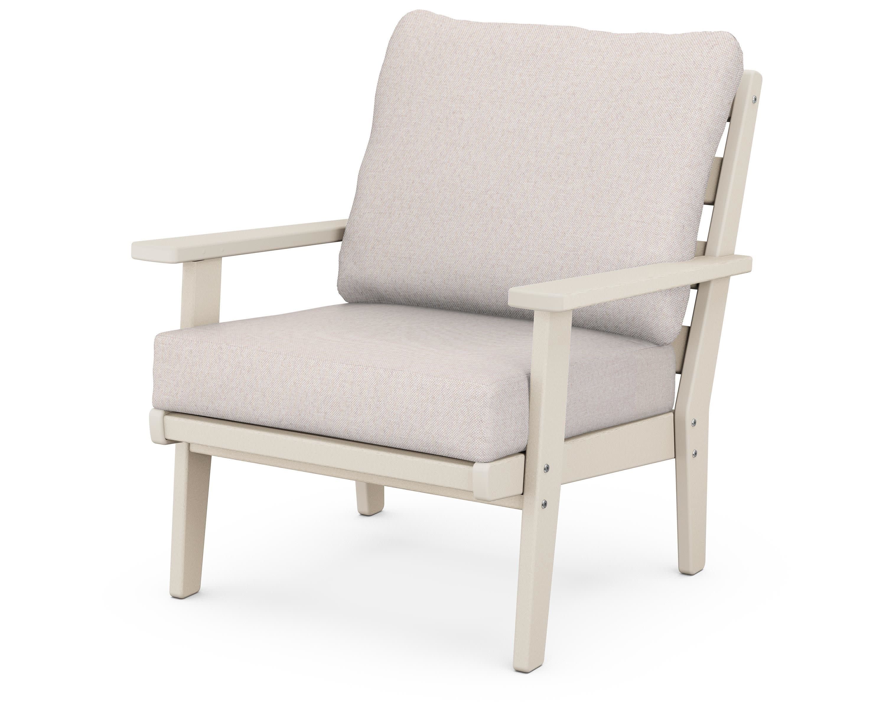 Grant Park Deep Seating Chair in Sand / Dune Burlap