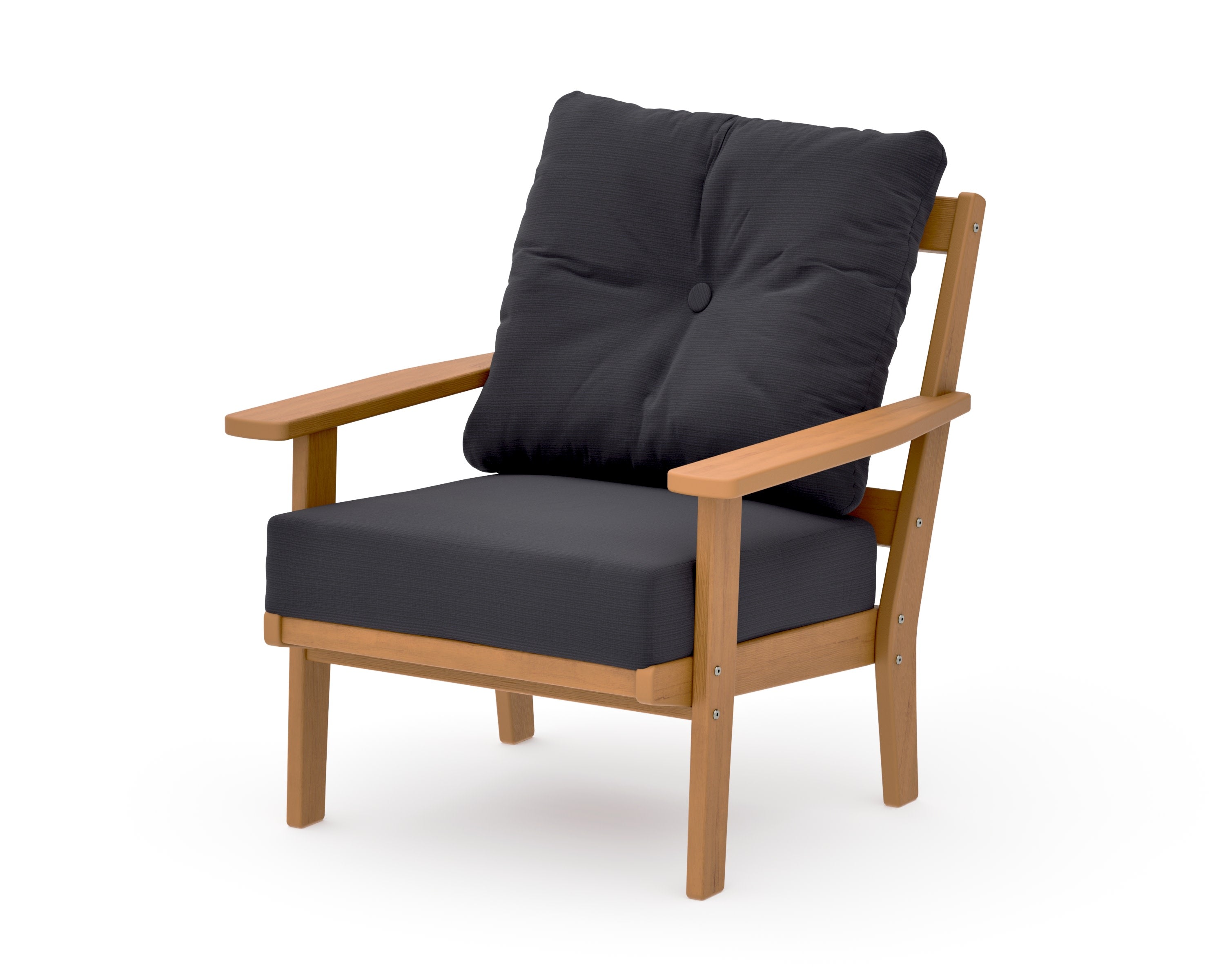 Oxford Deep Seating Chair in Natural / Midnight Linen