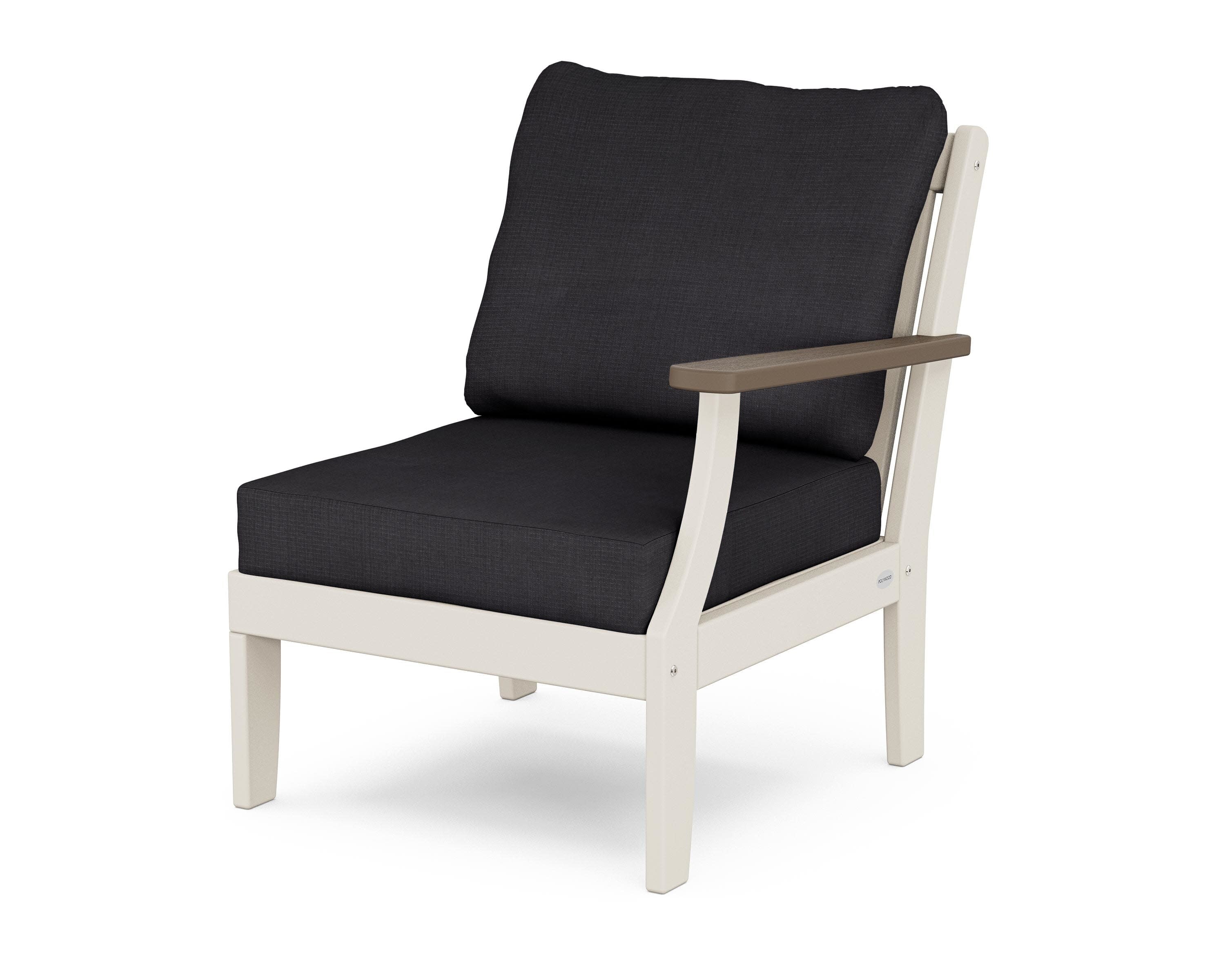 Braxton Modular Right Arm Chair in Sand / Kona / Midnight Linen