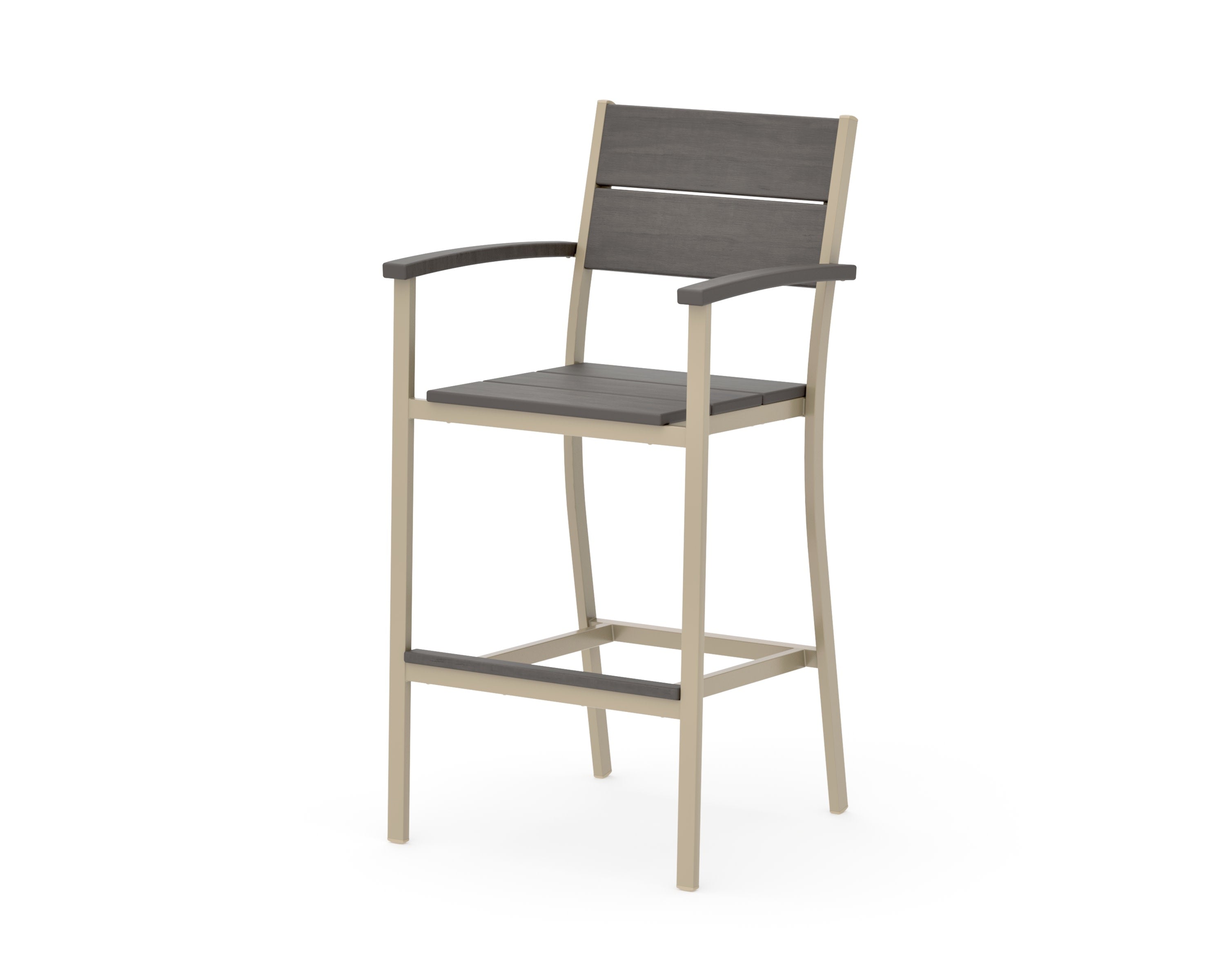 Main Street Bar Arm Chair in Sand / Driftwood