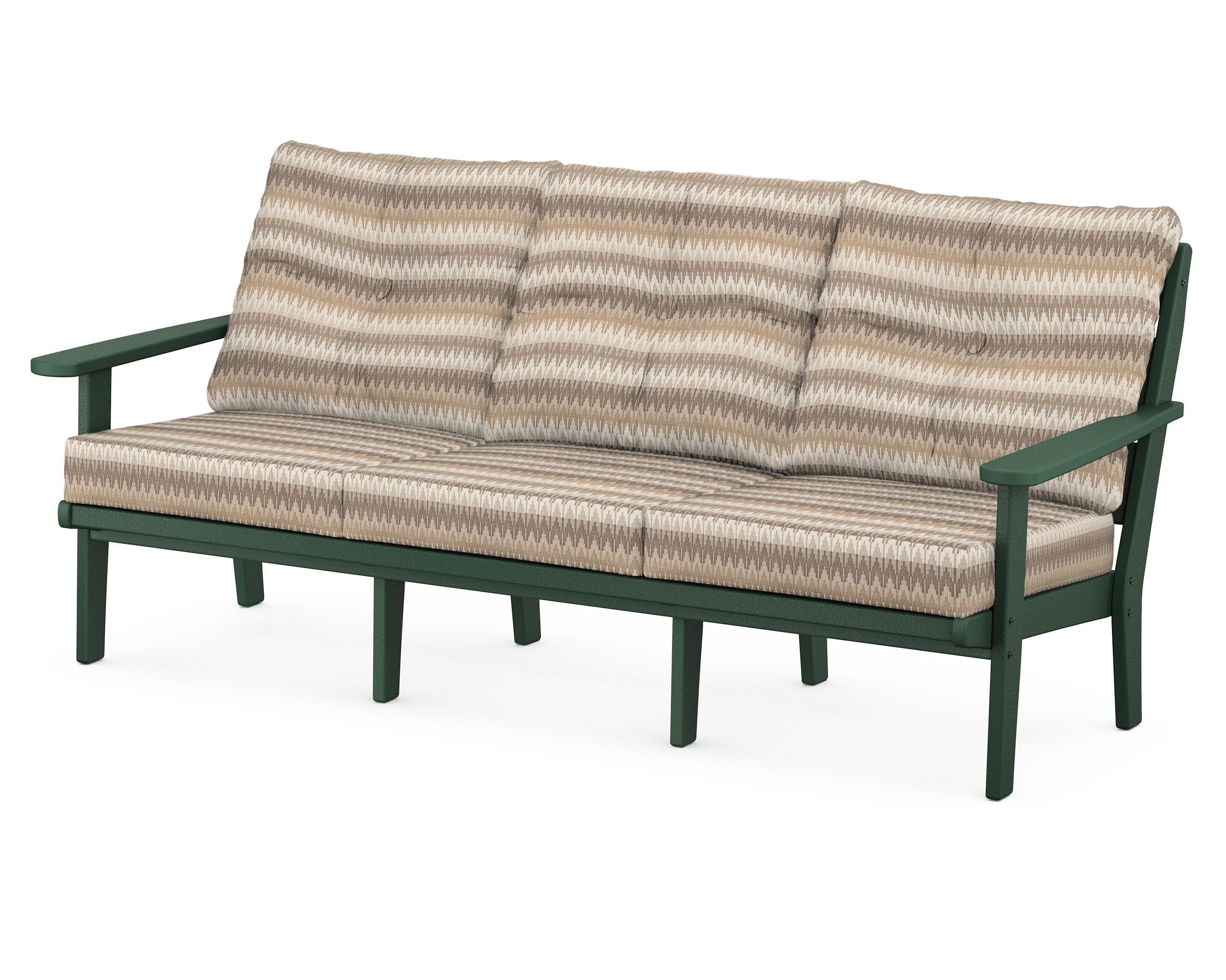 Lakeside Deep Seating Sofa in Green / Valley Dune
