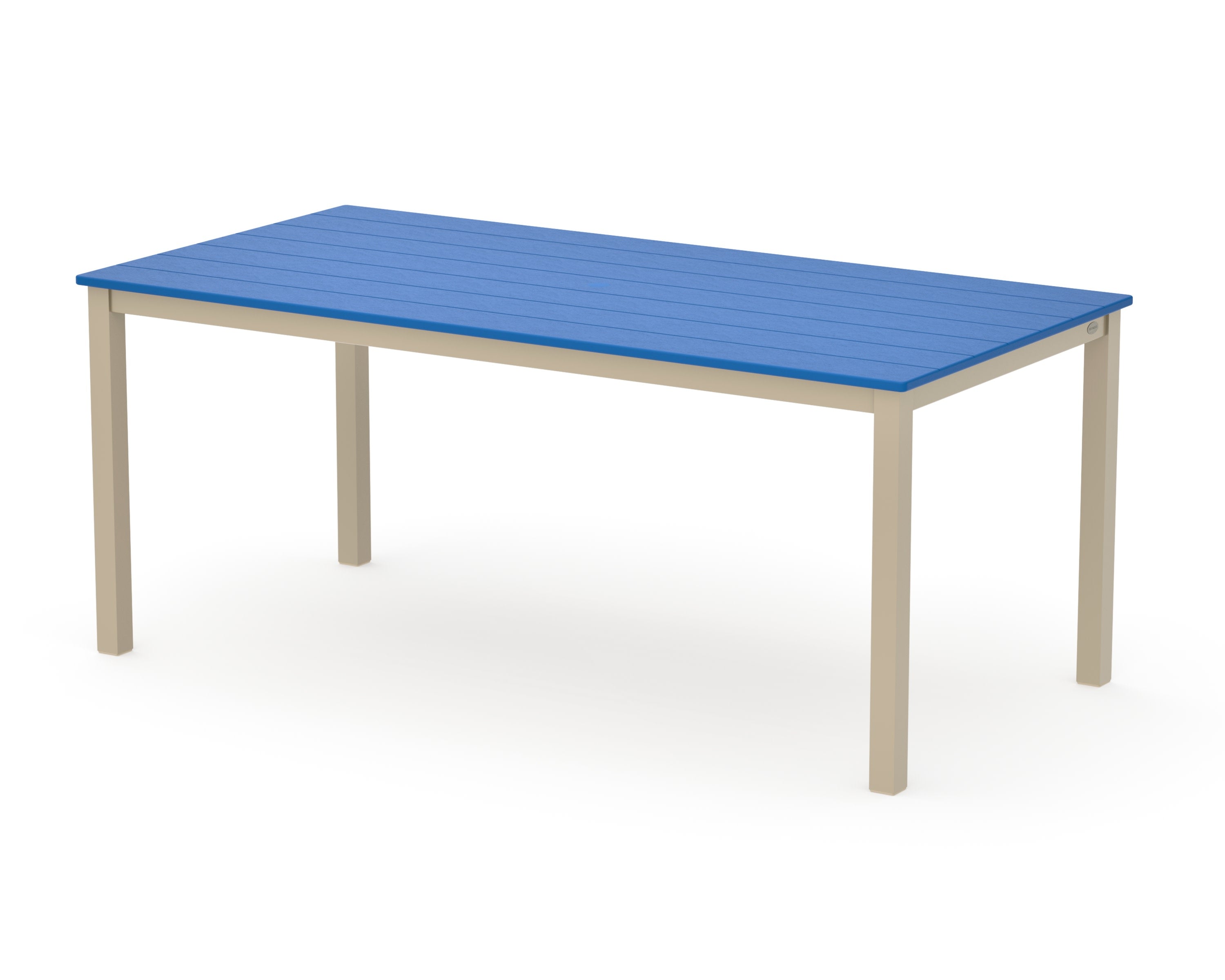 Main Street 36" x 72" Dining Table in Sand / Pacific Blue