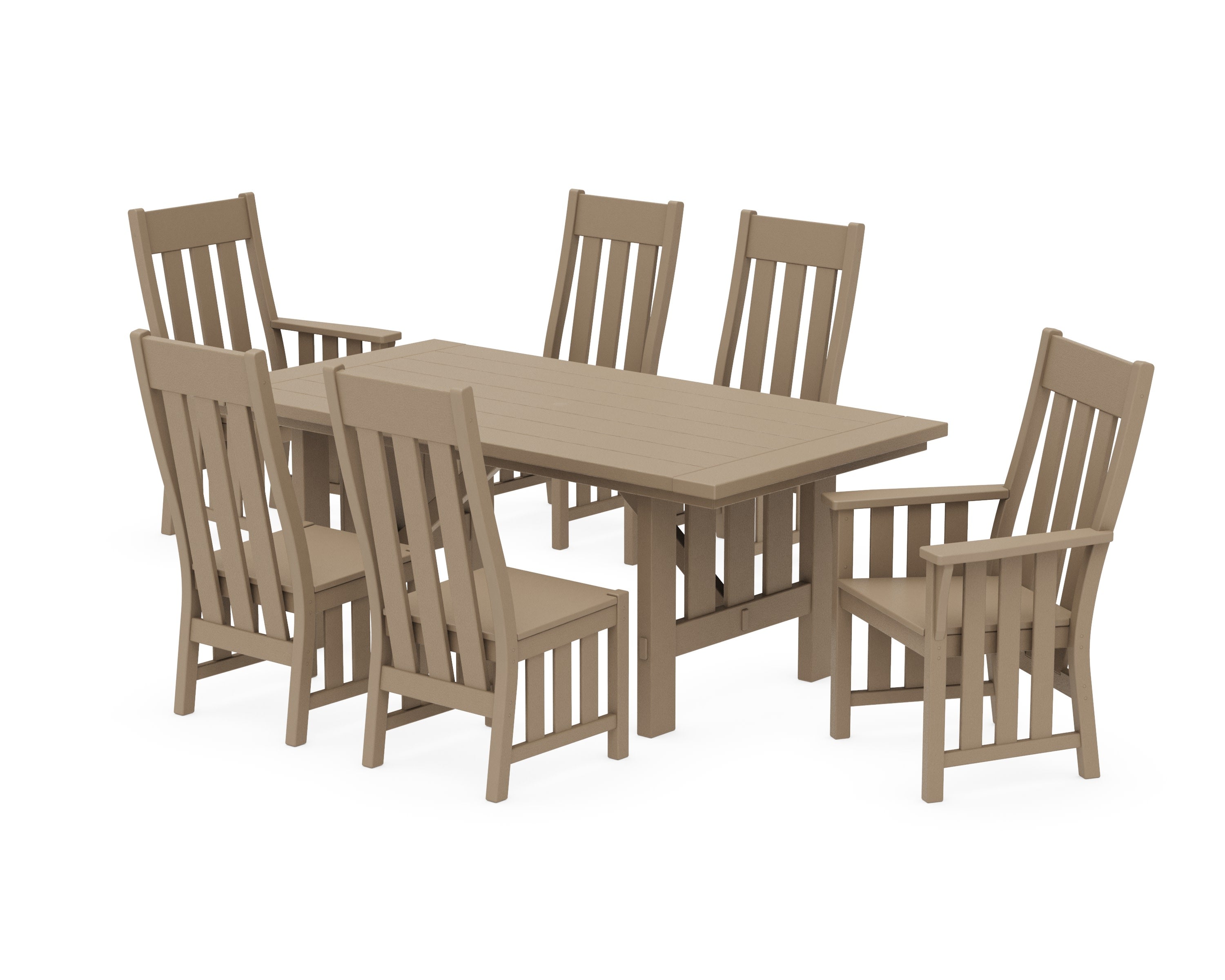 Acadia 7-Piece Dining Set in Vintage Sahara