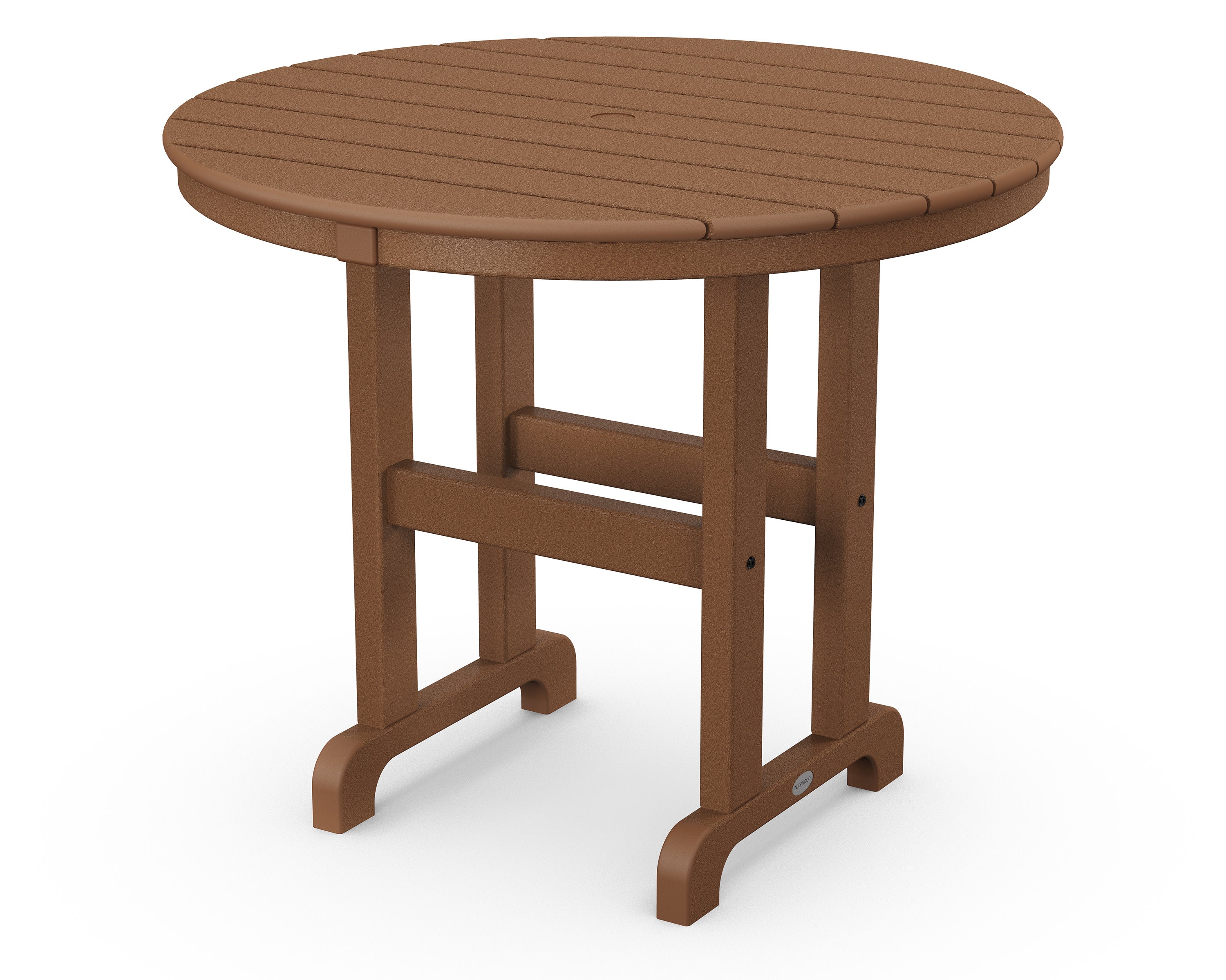 36" Round Farmhouse Dining Table in Teak