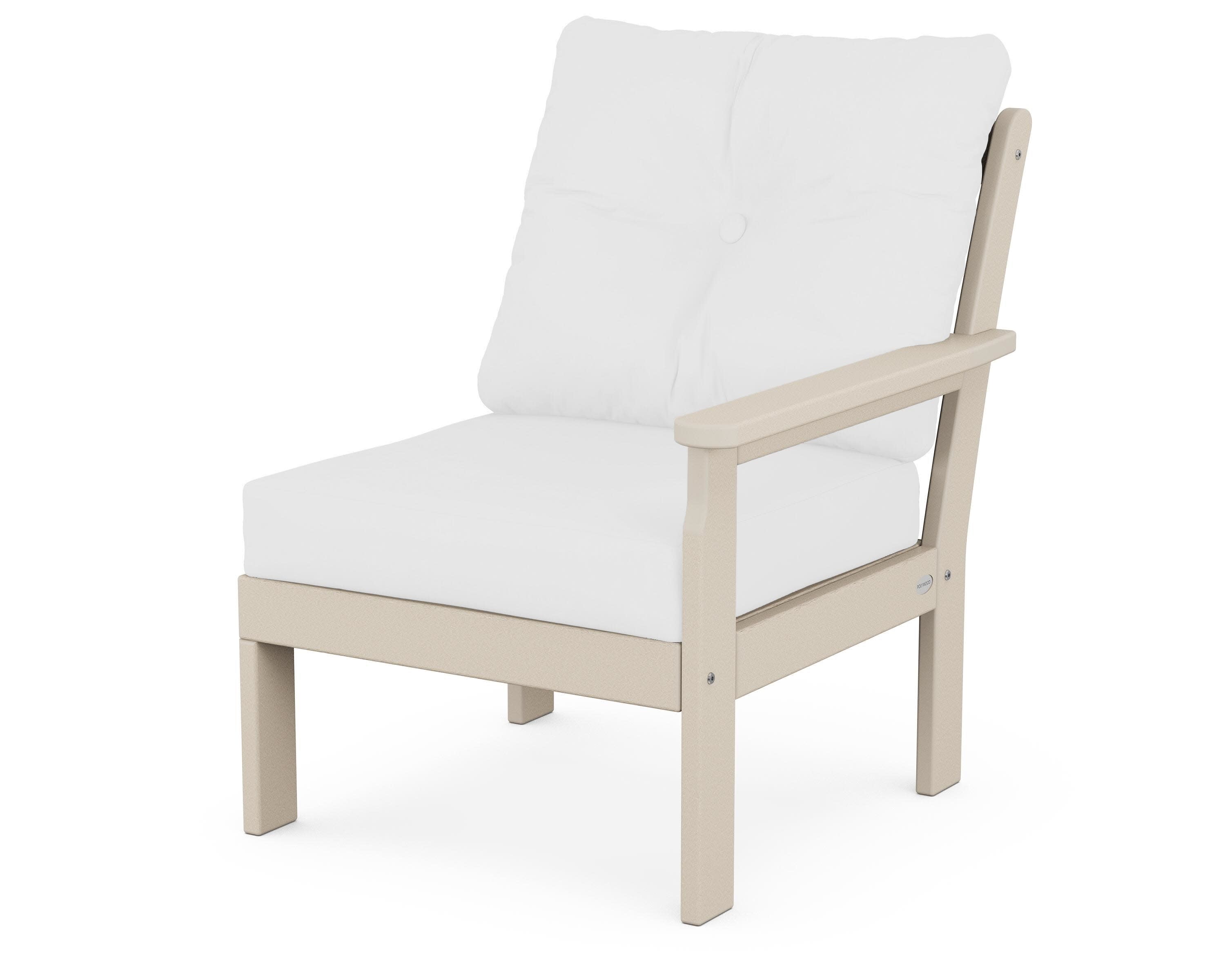 Vineyard Modular Right Arm Chair in Sand / Natural