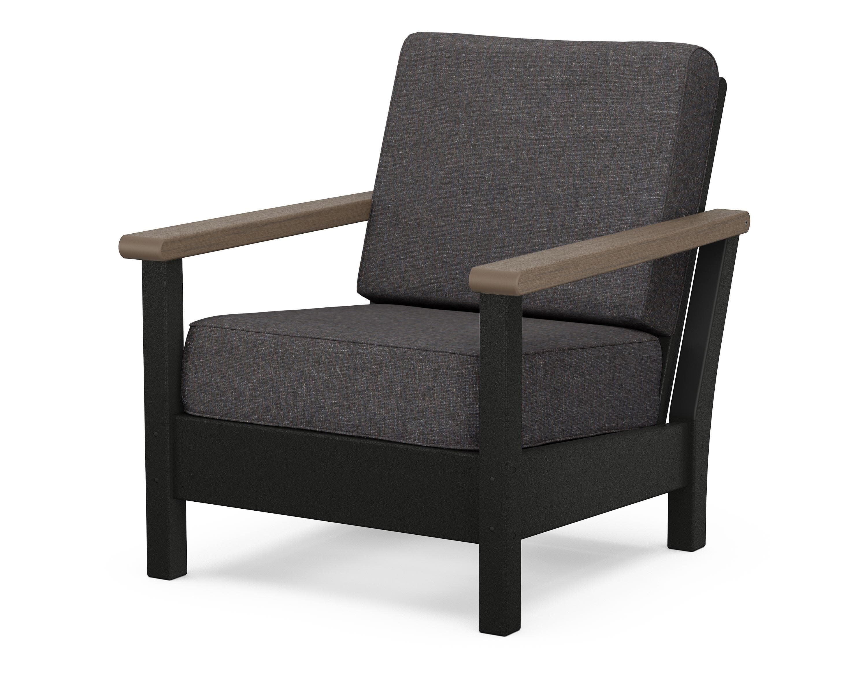 Harbour Deep Seating Chair in Black / Kona / Ash Charcoal
