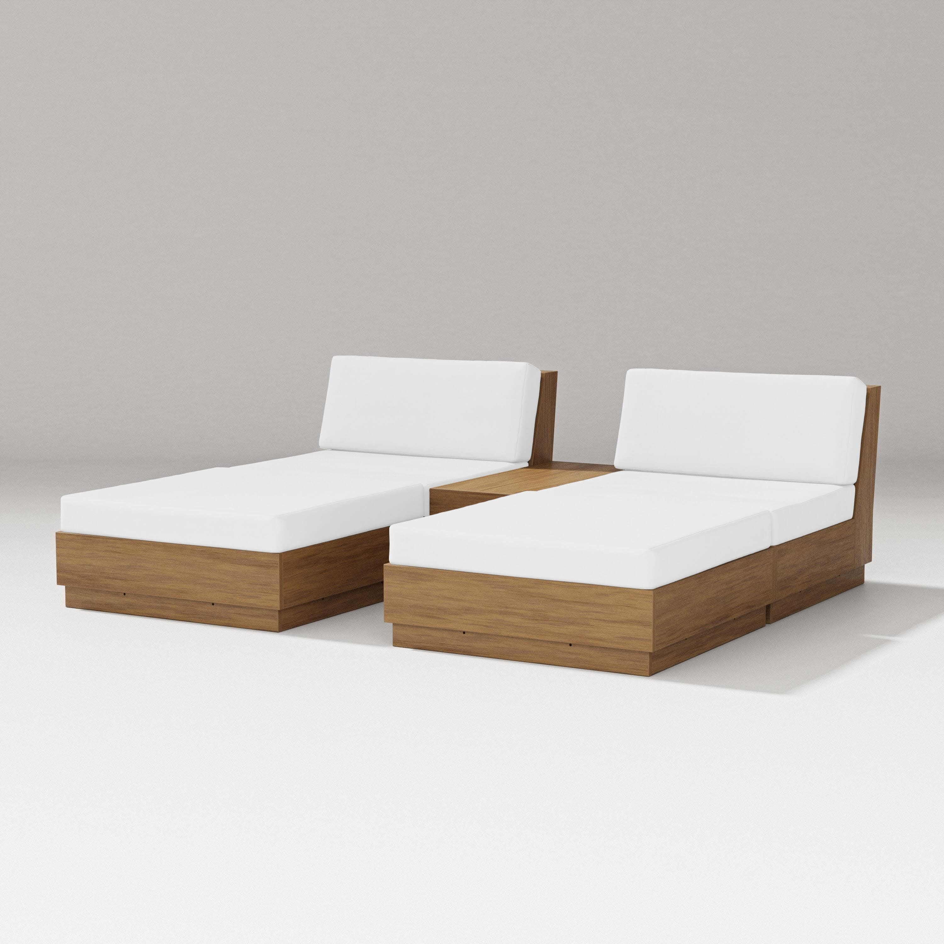 Elevate Double Chaise Set in Natural / Natural