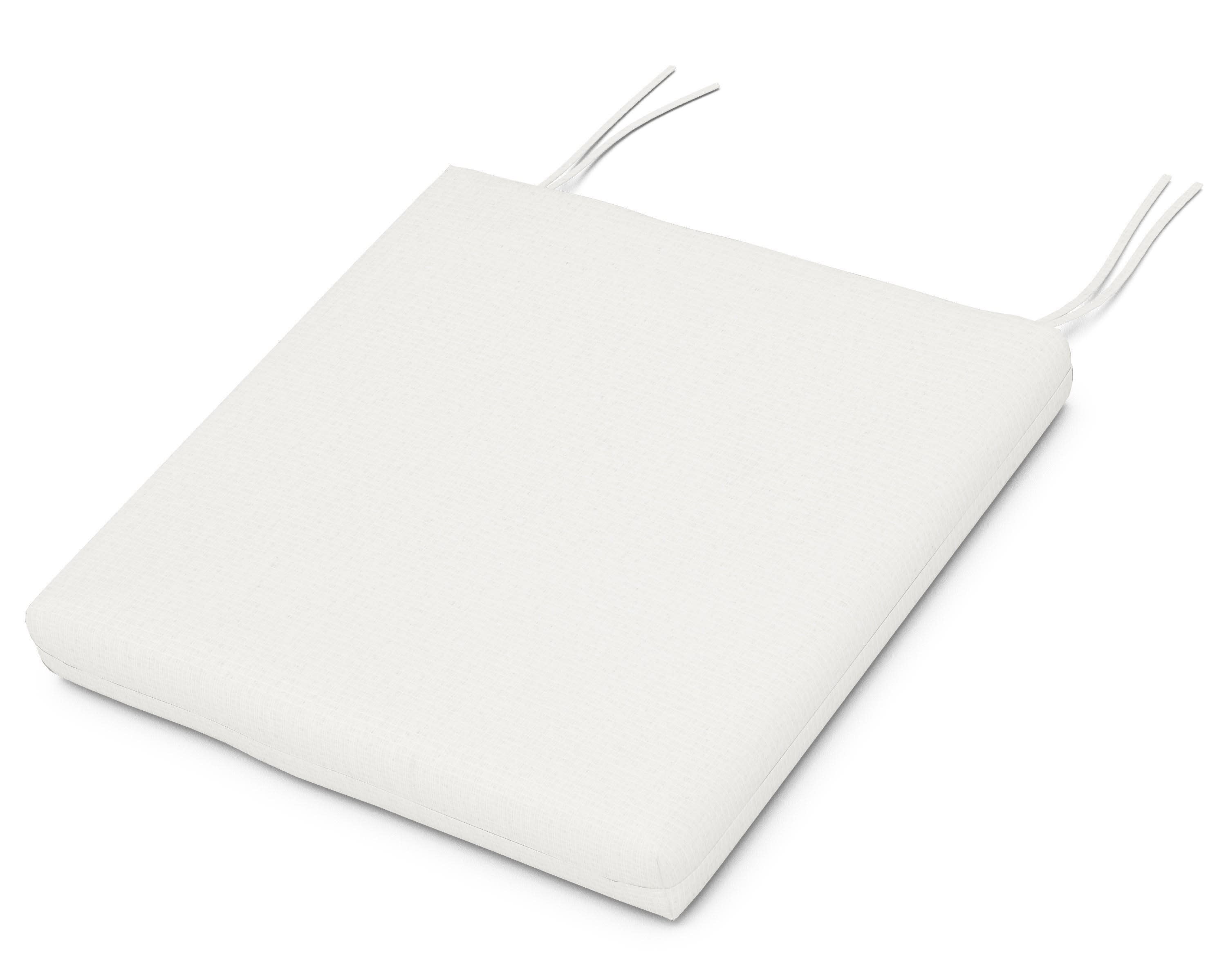 Seat Cushion - 17"D x 20"W x 2.5"H in Natural Linen