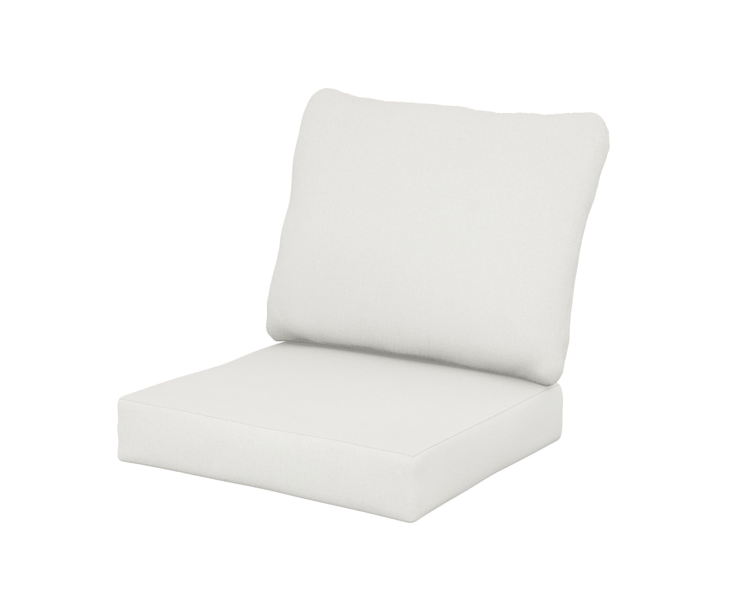 Baffle Seat/Back Cushion in Natural Linen