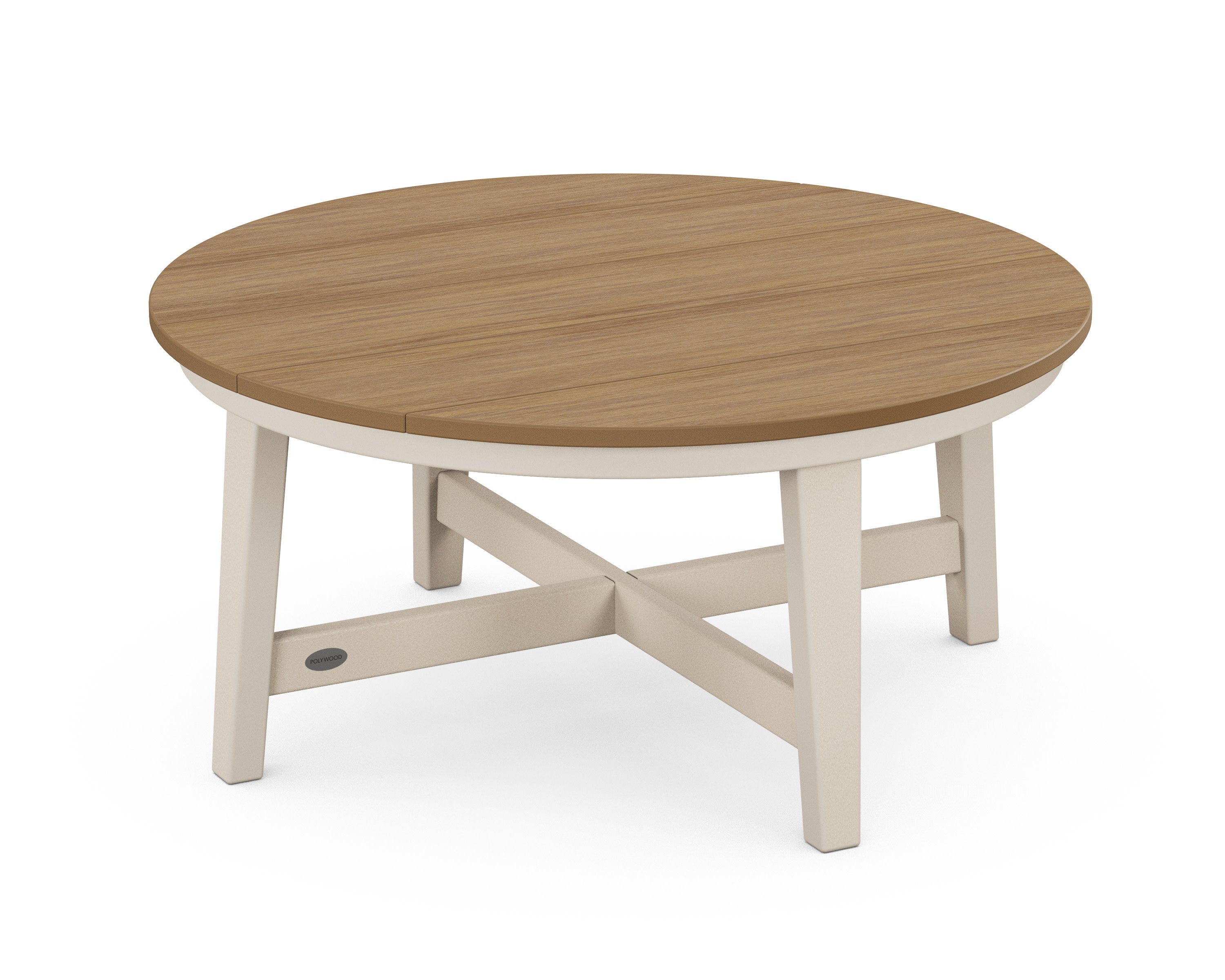 Newport 36" Round Coffee Table in Sand / Natural
