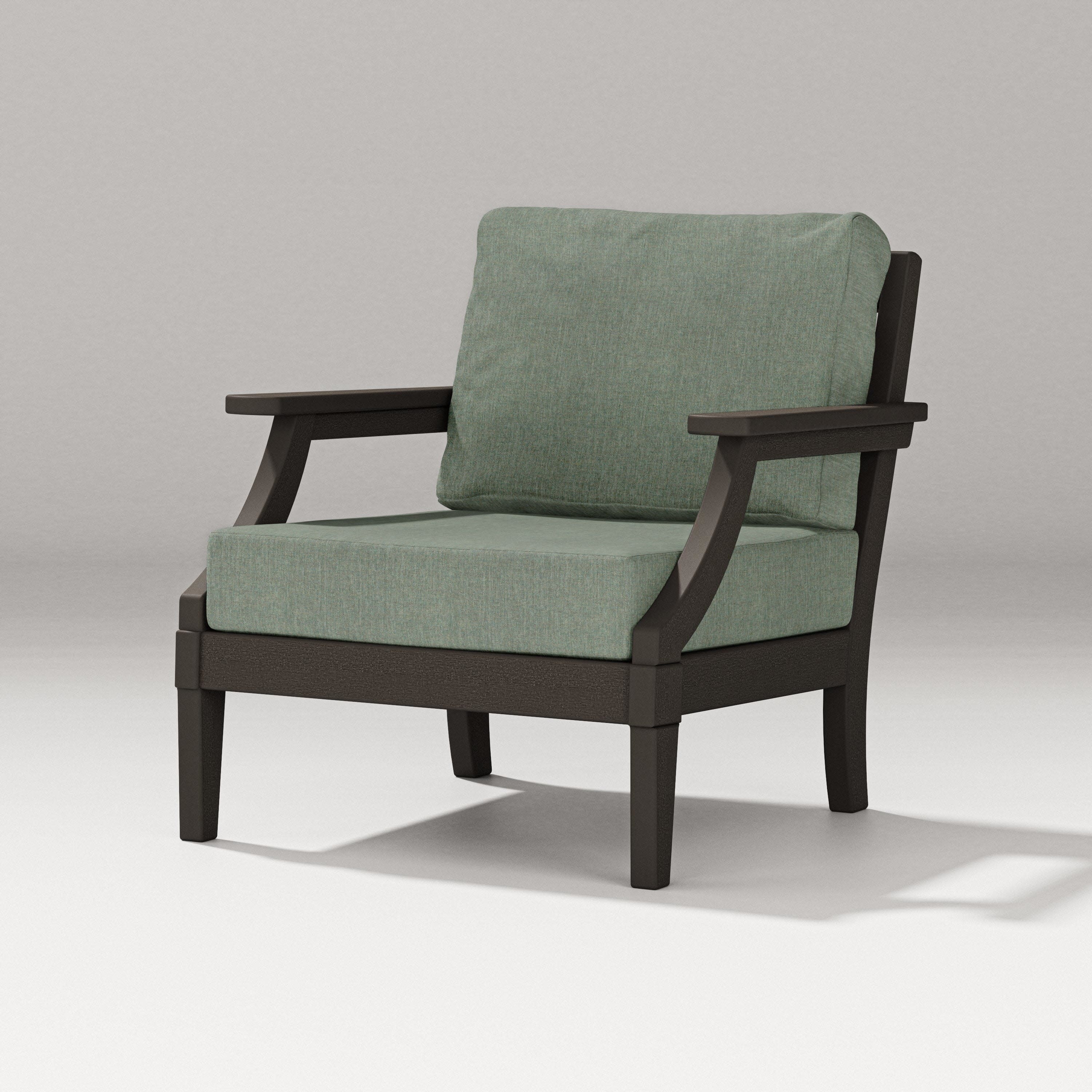 Estate Lounge Chair in Vintage Coffee / Cast Sage