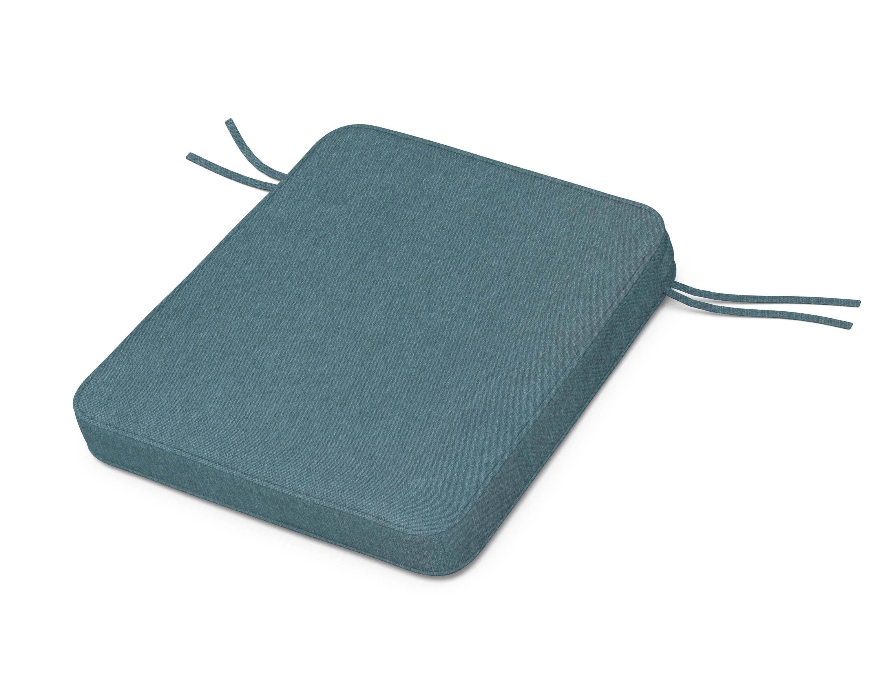 Chinoiserie Rocker Seat Cushion in Ocean Teal