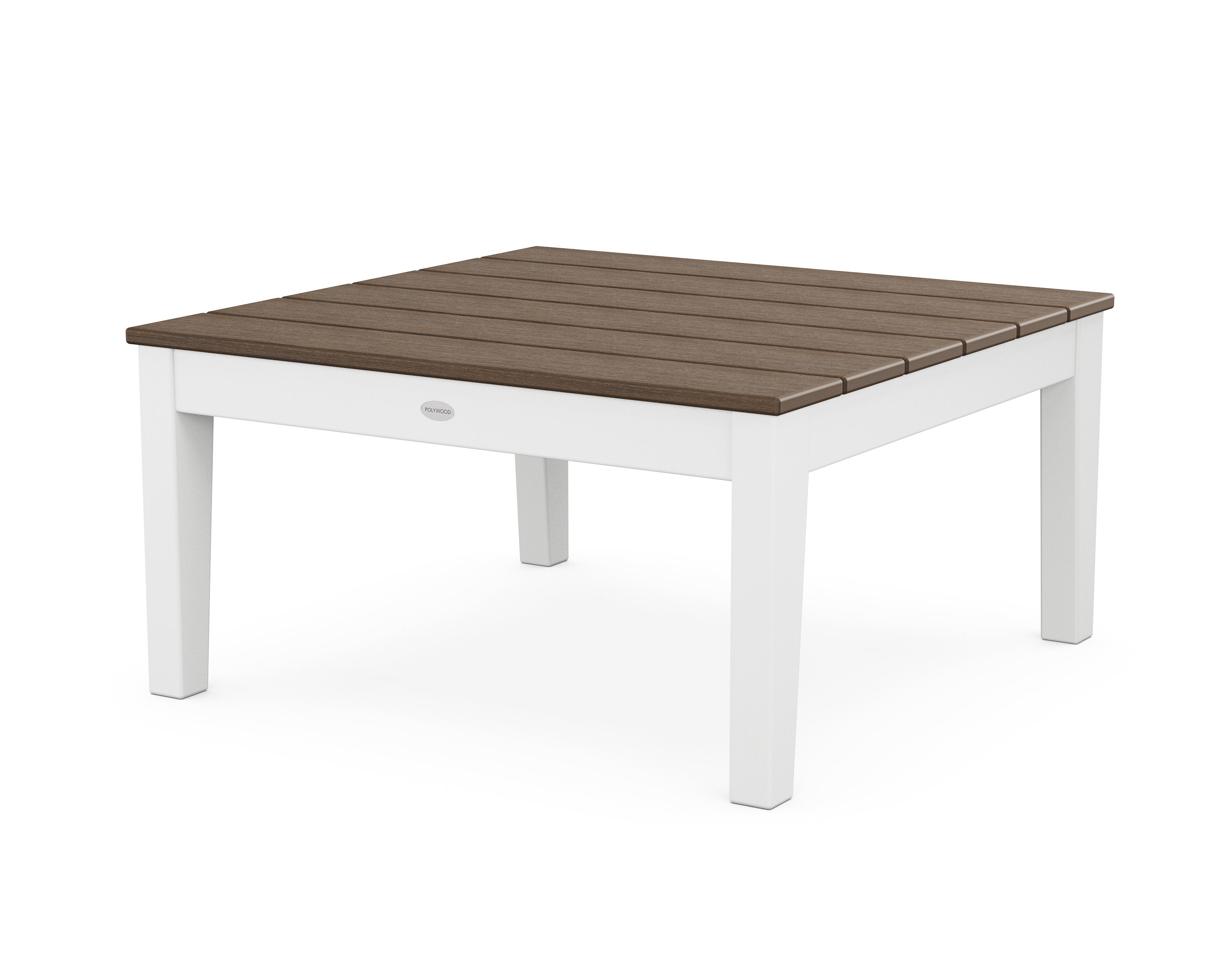 Newport 36" Conversation Table in White / Kona