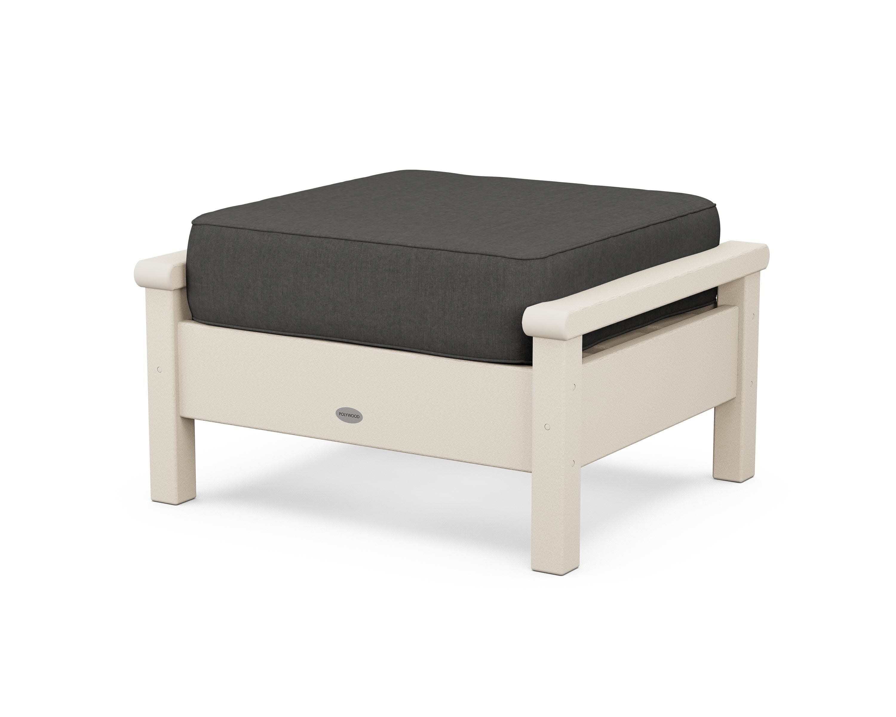 Harbour Deep Seating Ottoman in Sand / Spectrum Carbon