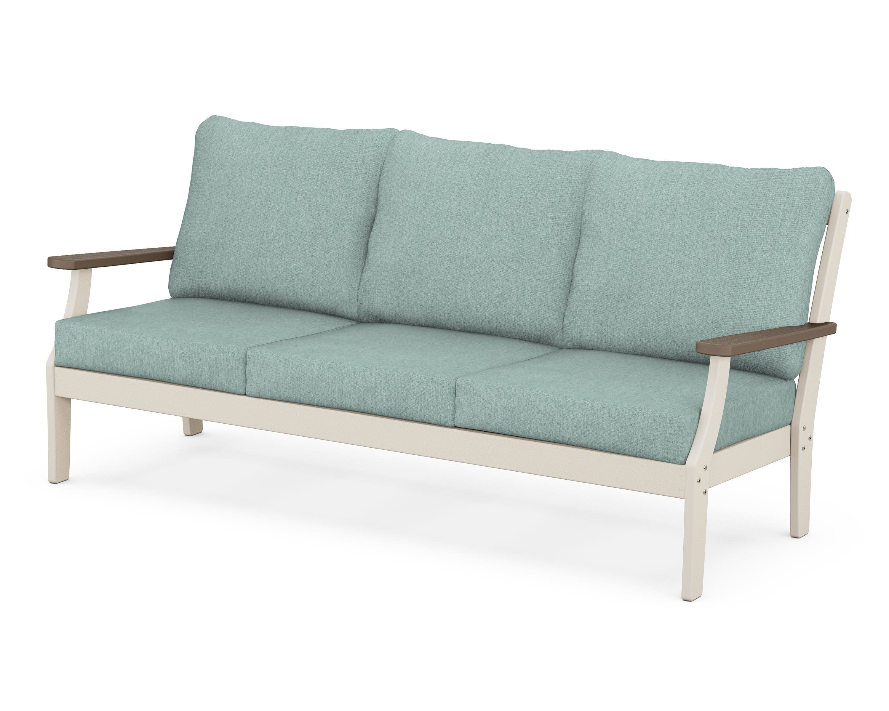 Braxton Deep Seating Sofa in Sand / Kona / Glacier Spa