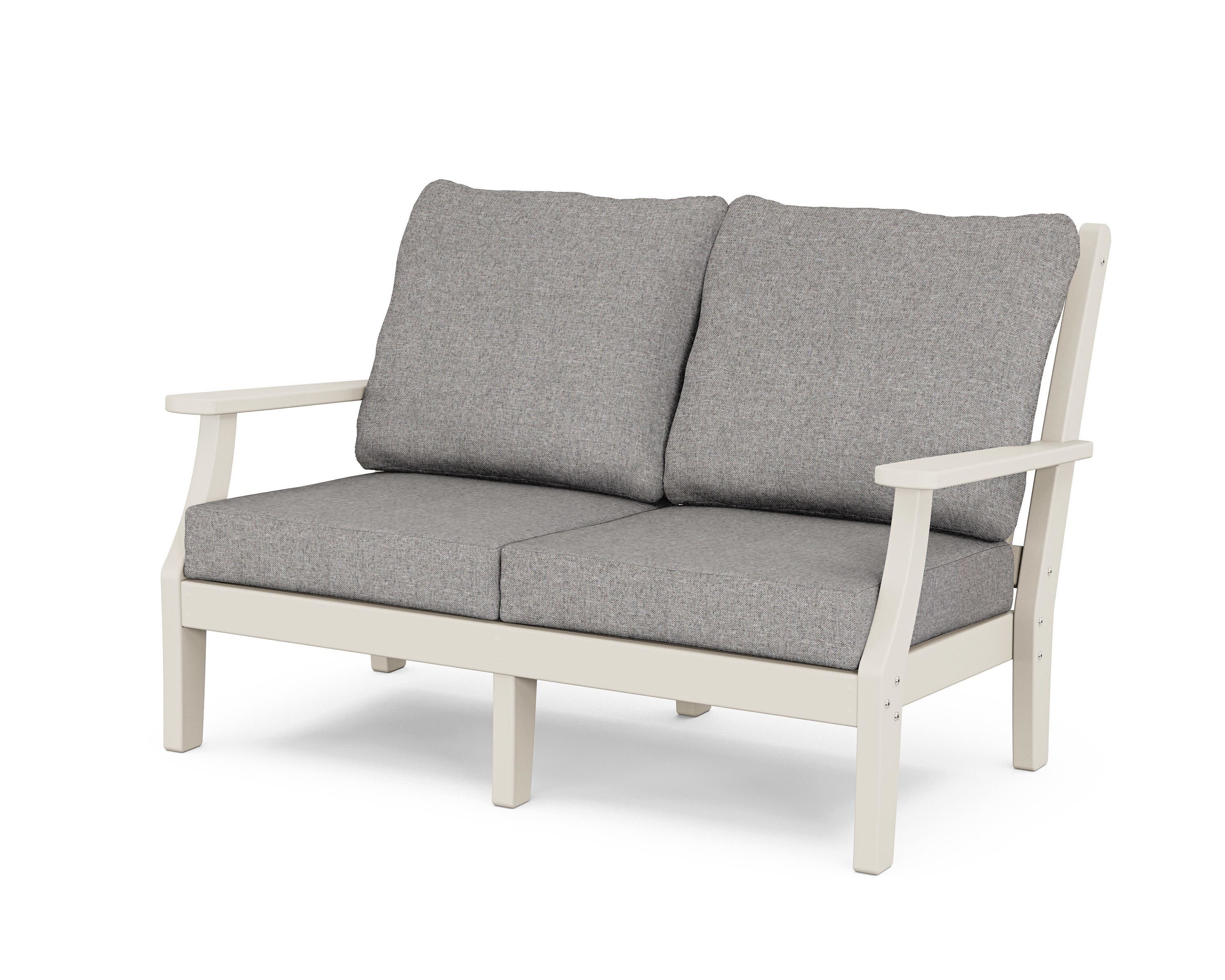 Wovendale Deep Seating Loveseat in Sand / Grey Mist