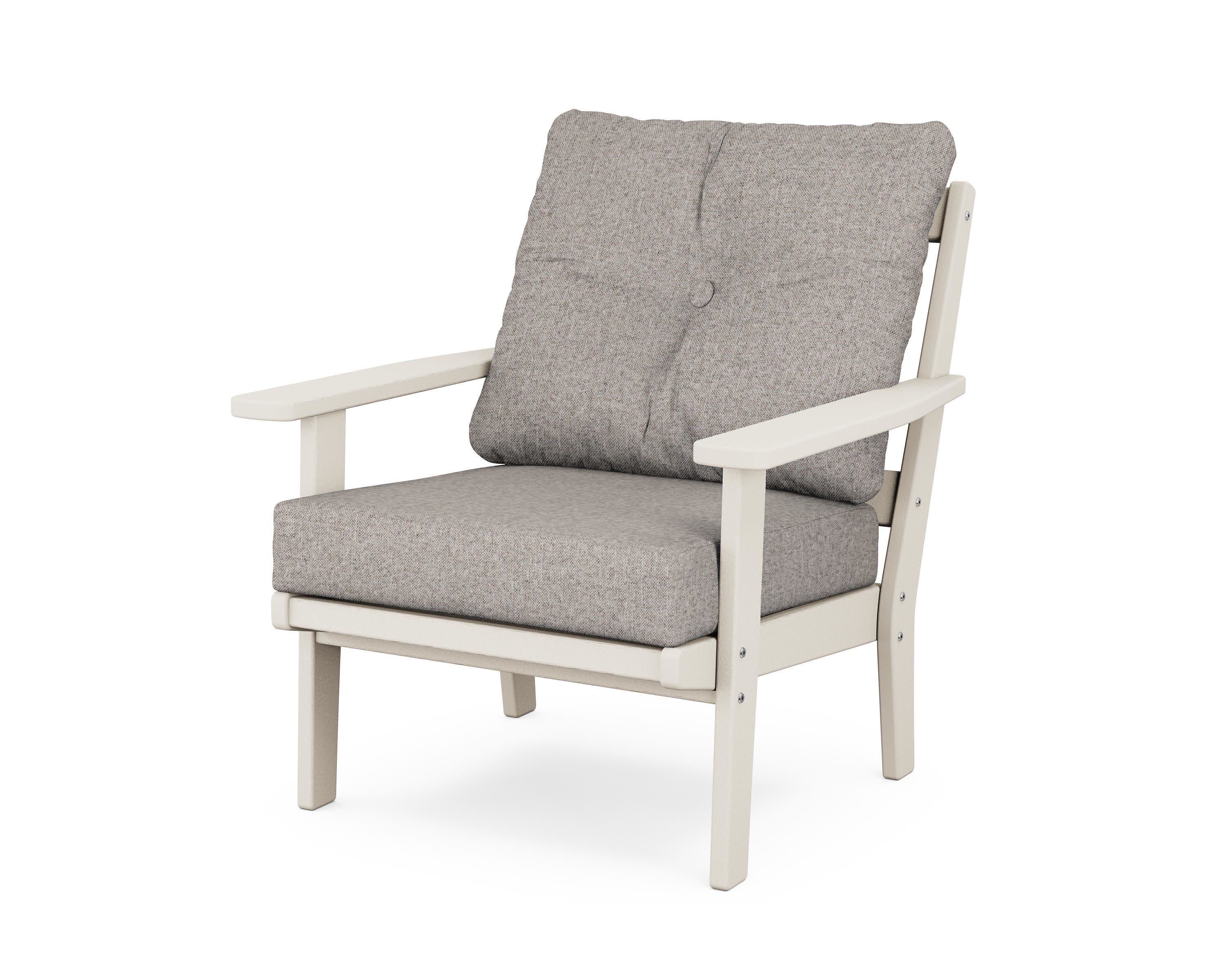 Oxford Deep Seating Chair in Sand / Weathered Tweed