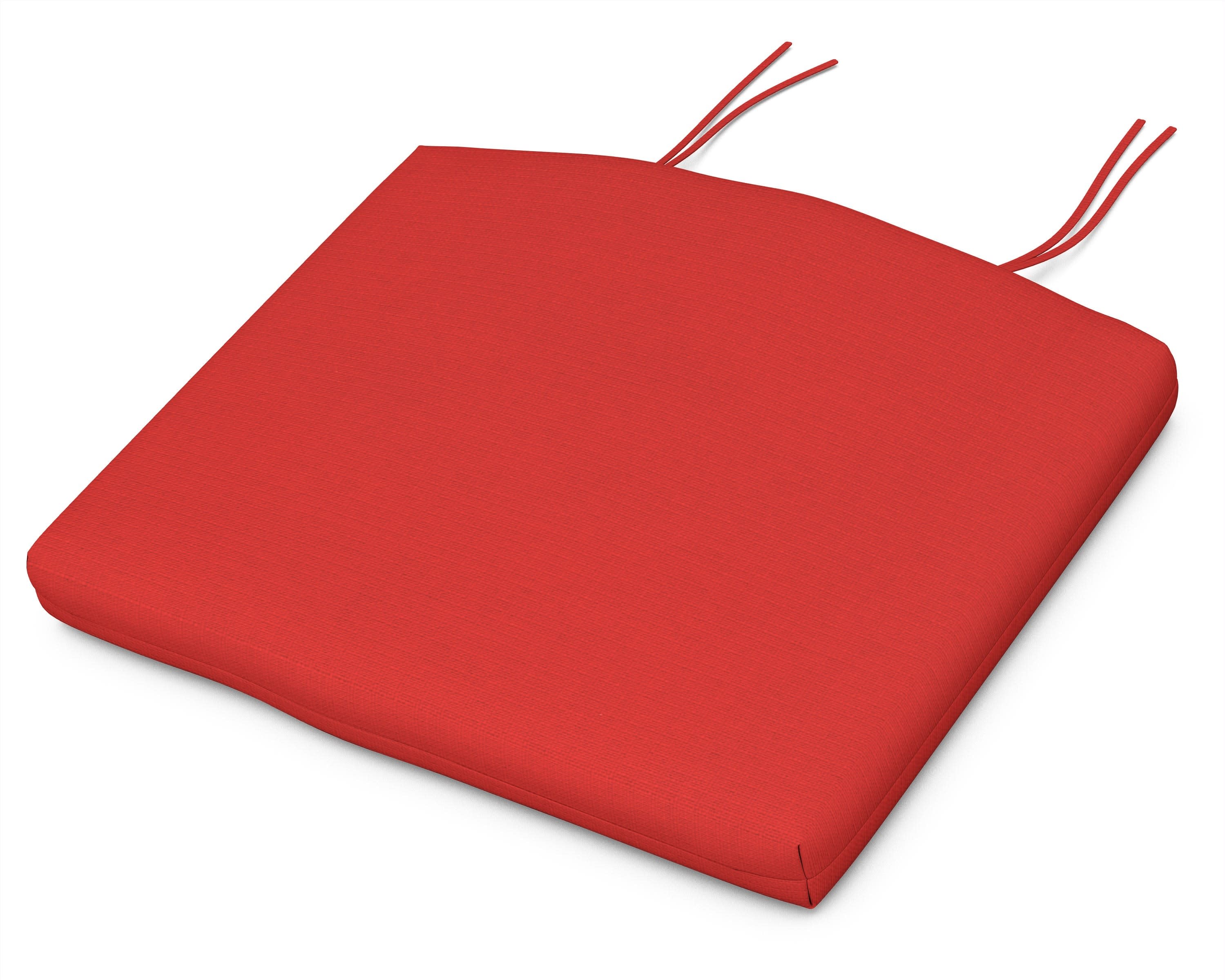 Standard Seat Cushion 18.5"D x 24"W x 2.5"H in Crimson Linen