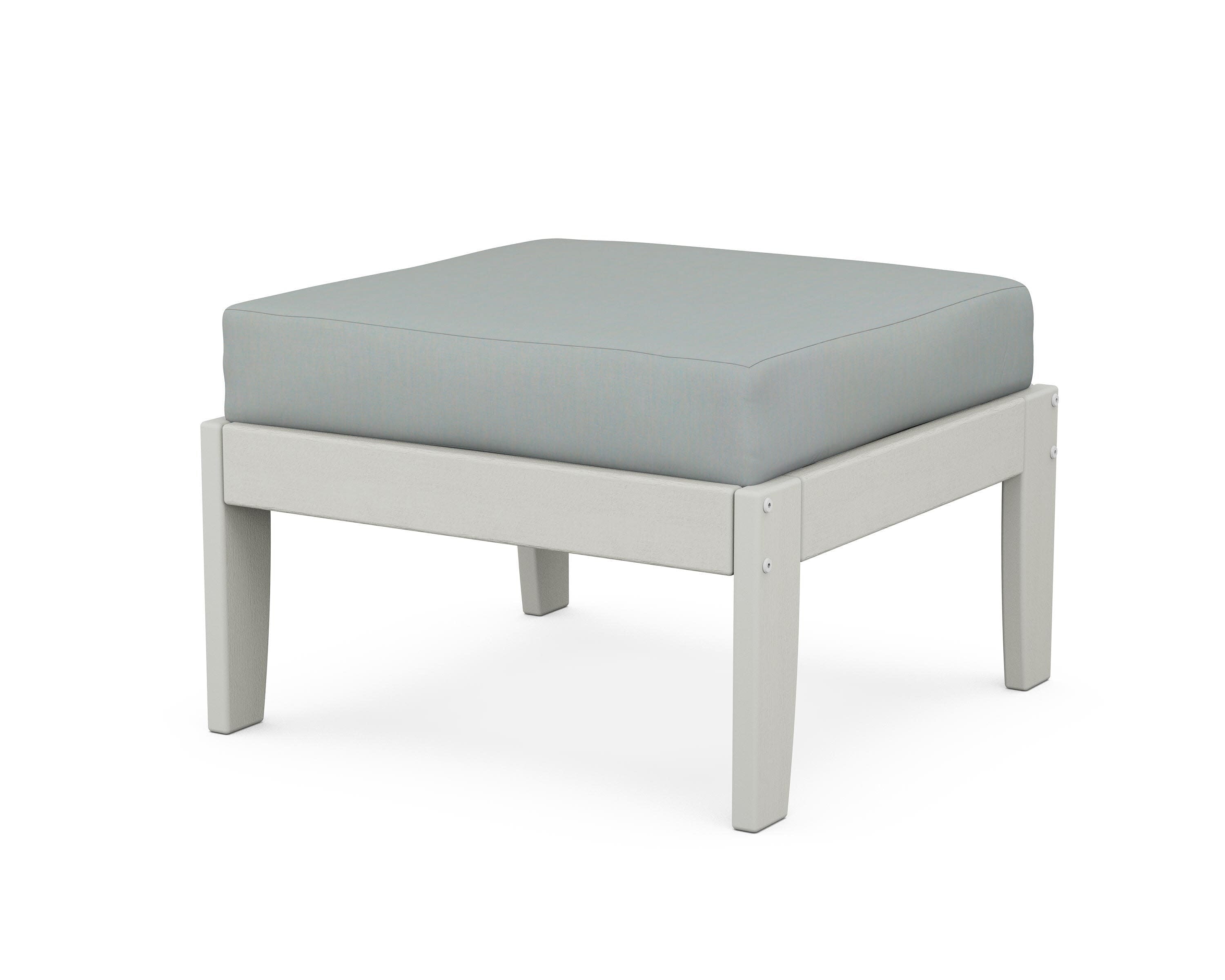 Modular Ottoman - Classic in Vintage White / Spa