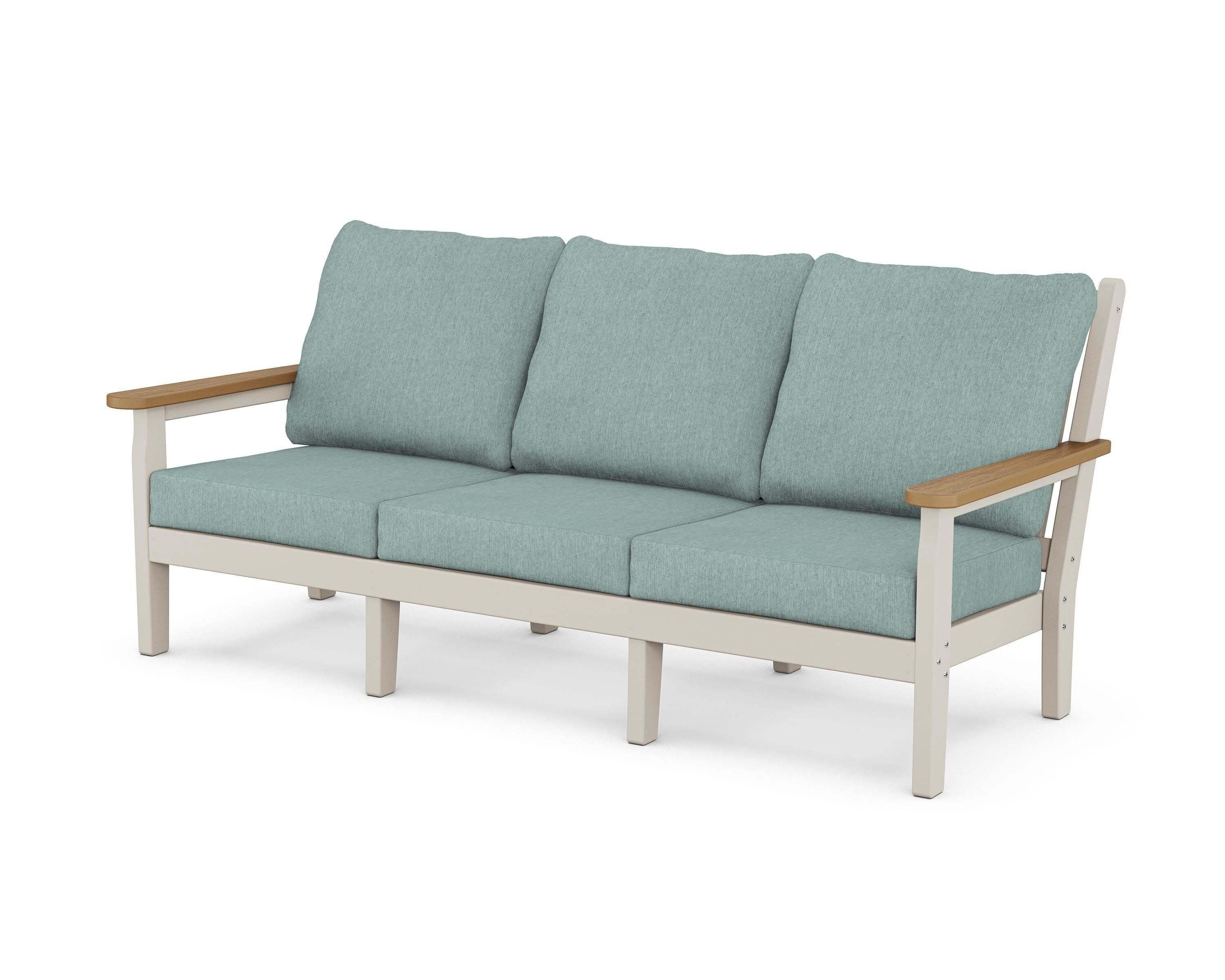 Chippendale Deep Seating Sofa in Sand / Natural / Glacier Spa