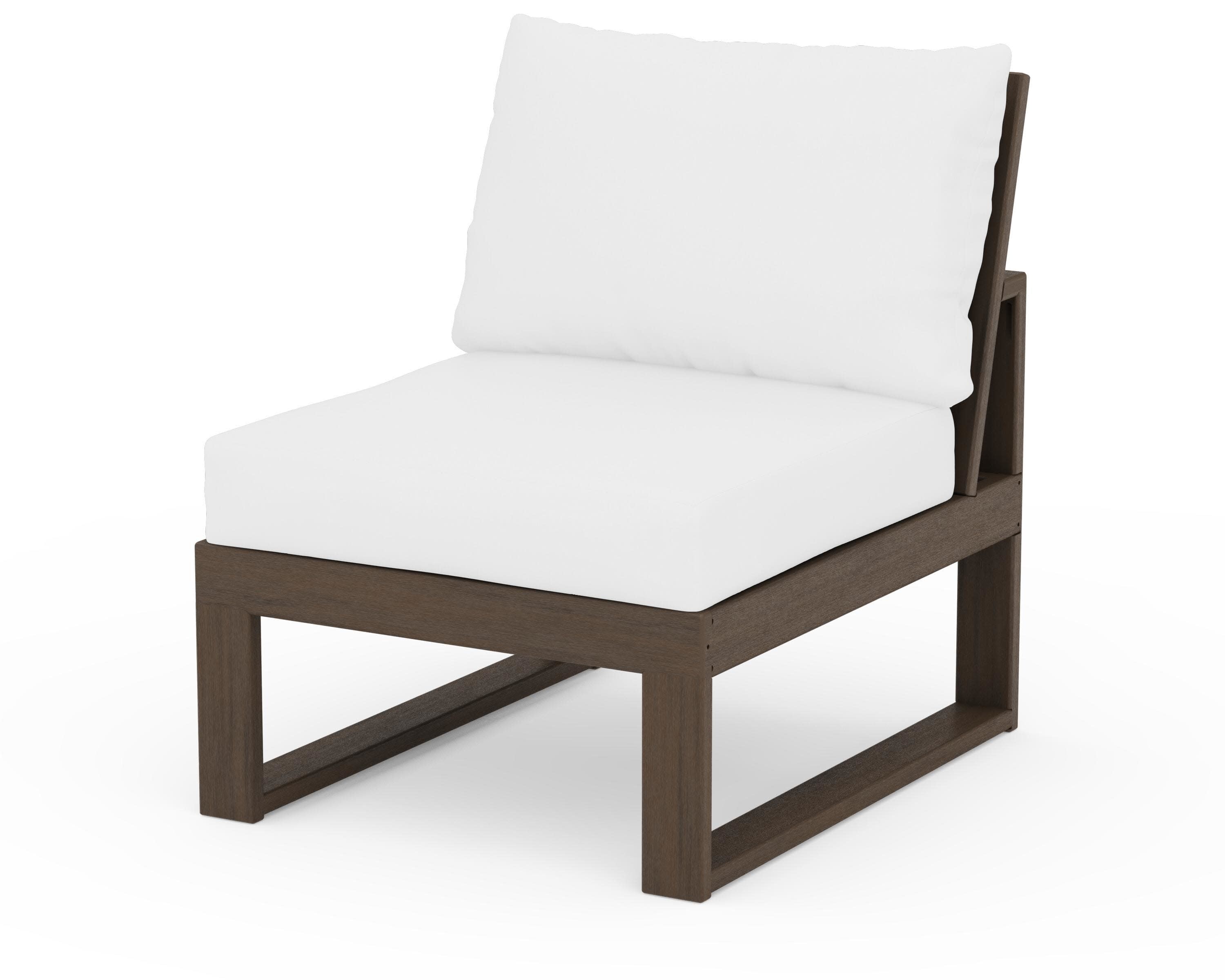 Modular Armless Chair in Kona / Natural
