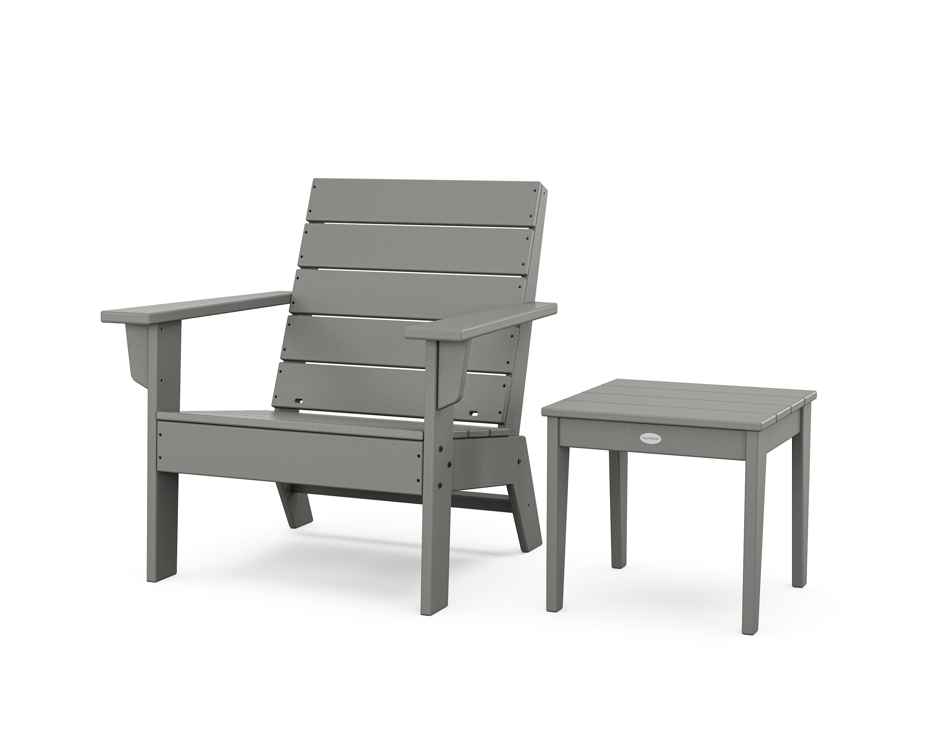 Eastport Lounge Chair 2-Piece Set in Slate Grey