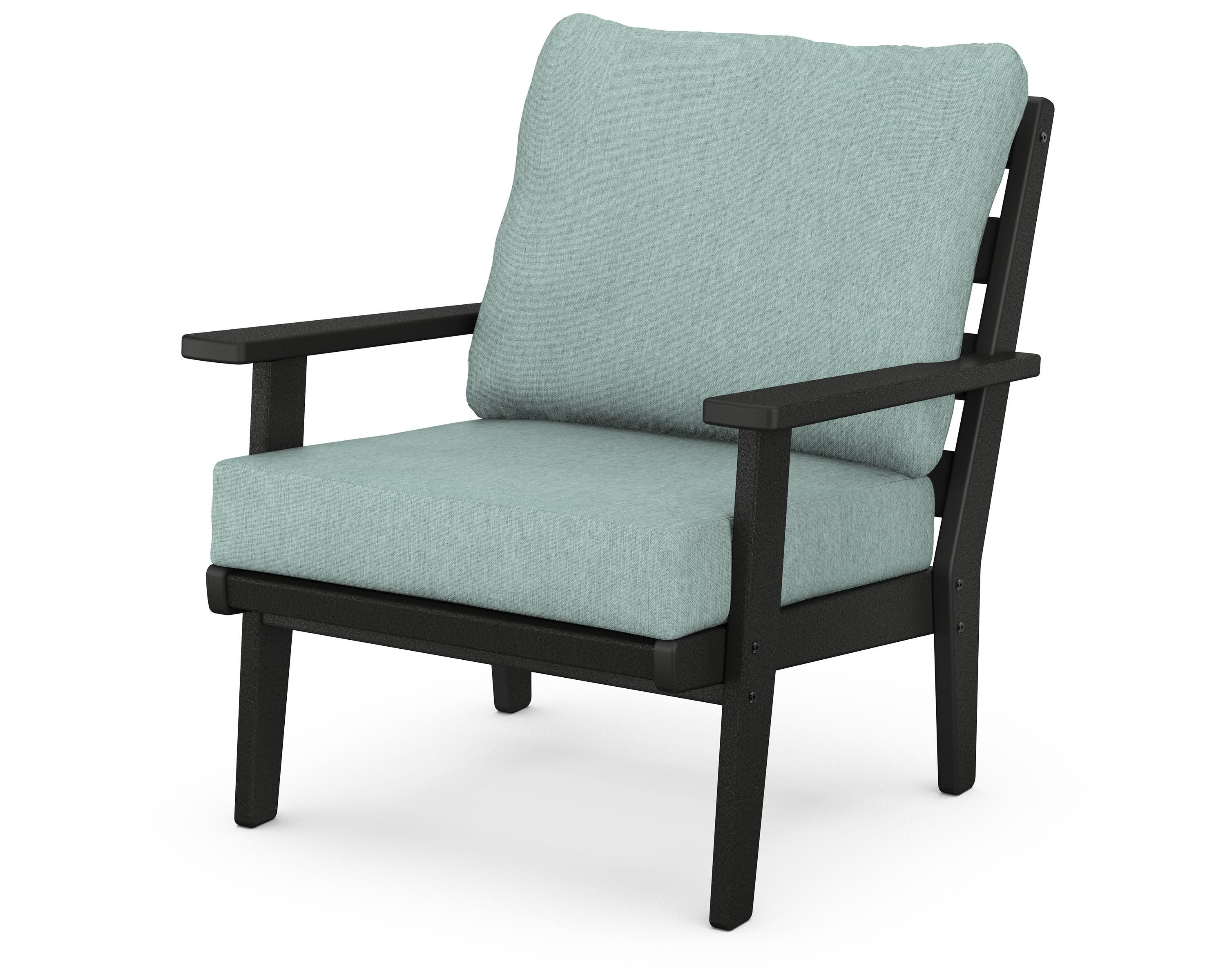 Grant Park Deep Seating Chair in Black / Glacier Spa