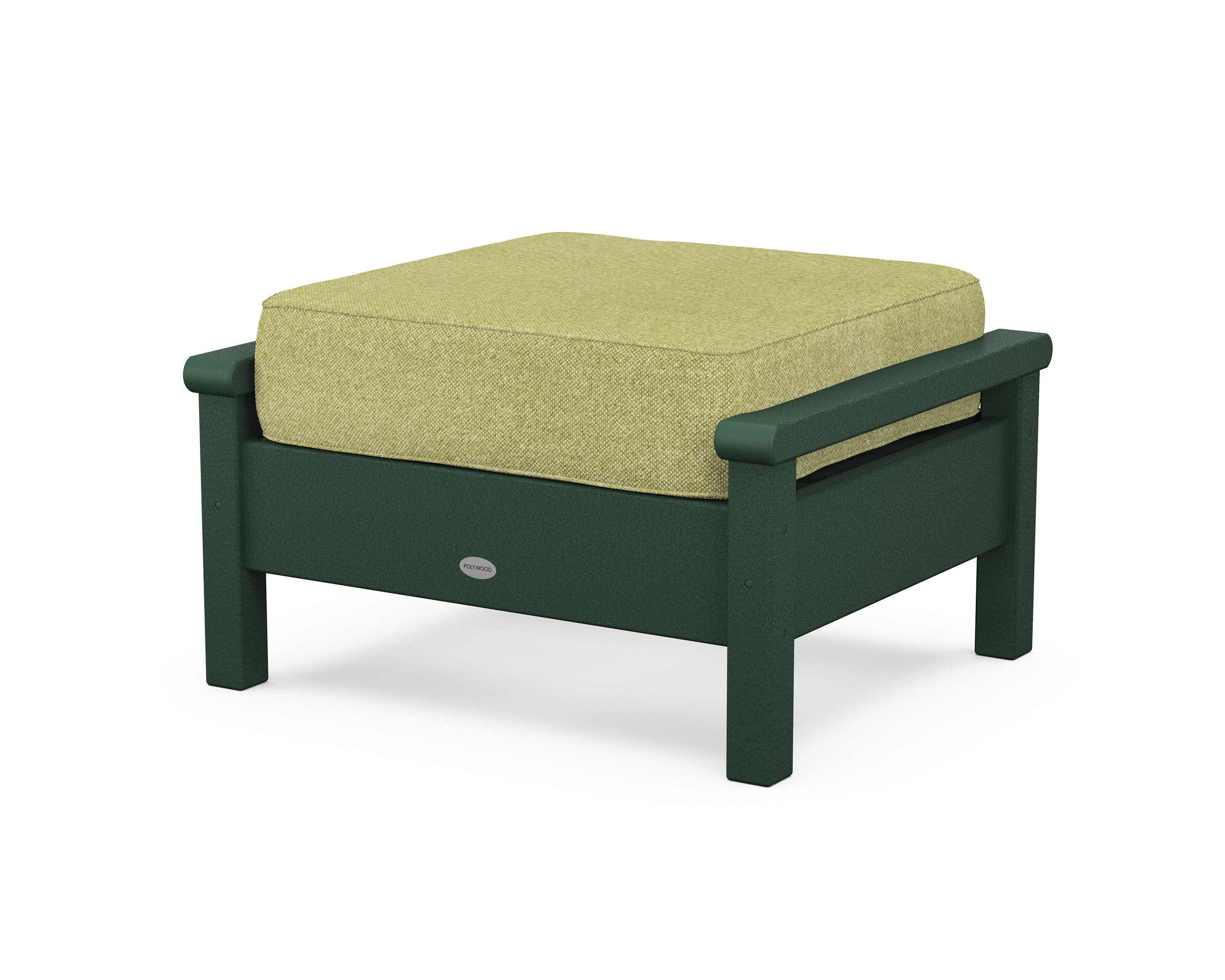 Harbour Deep Seating Ottoman in Green / Chartreuse Boucle