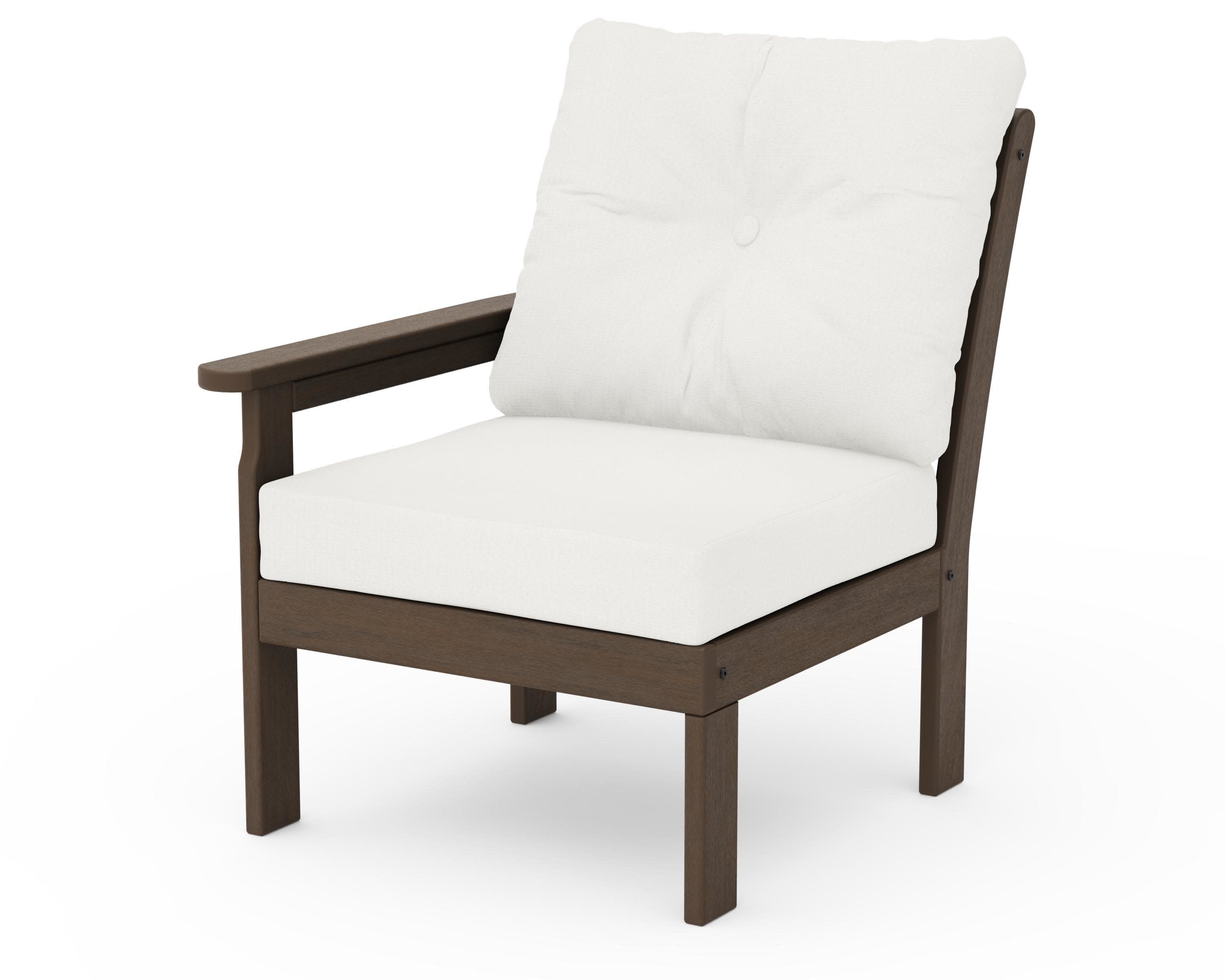 Vineyard Modular Left Arm Chair in Kona / Natural Linen