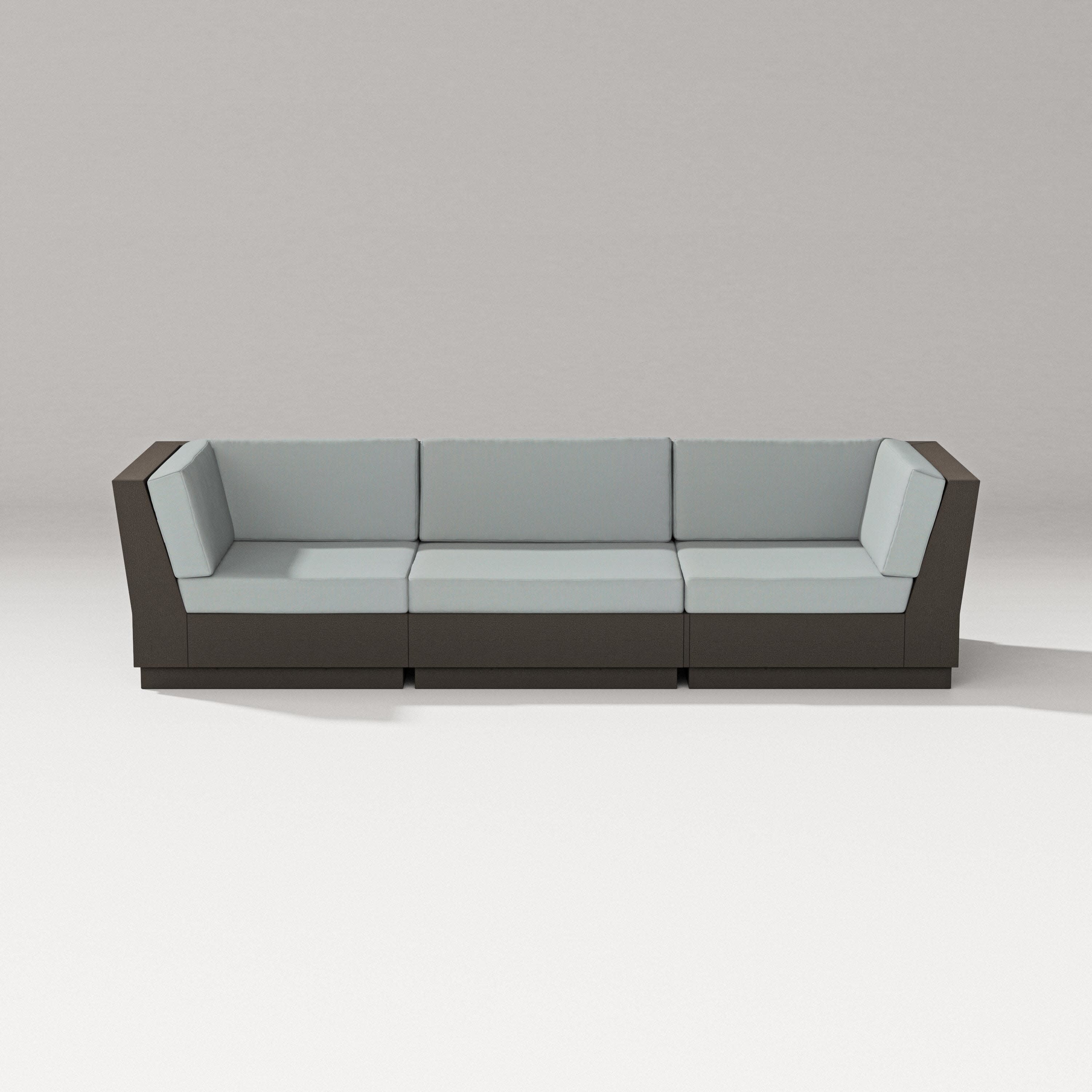 Elevate Sofa Sectional in Vintage Coffee / Spa