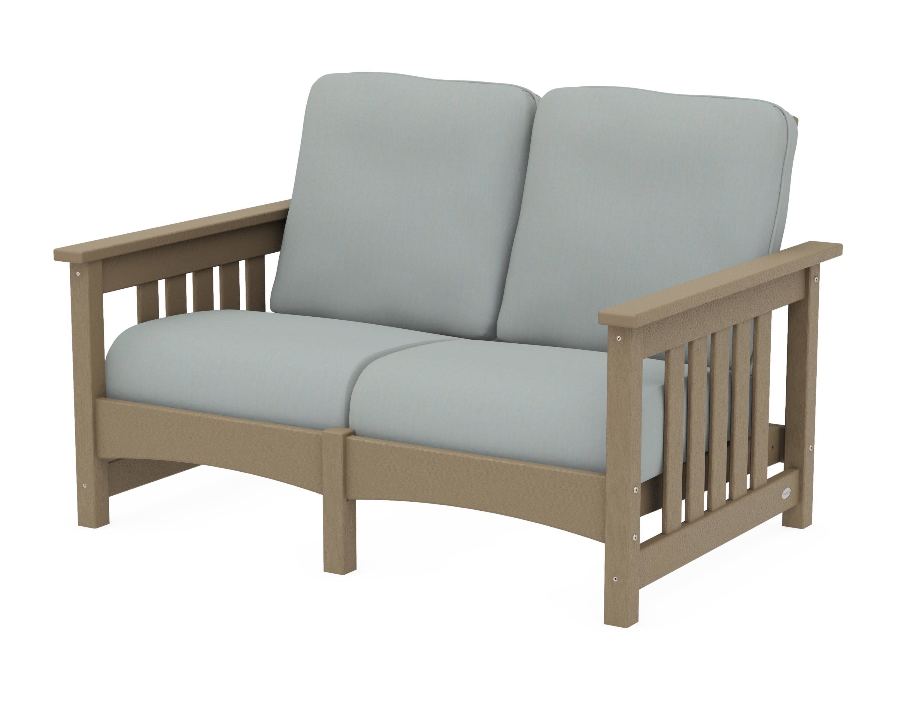 Club Mission Loveseat in Vintage Sahara / Spa