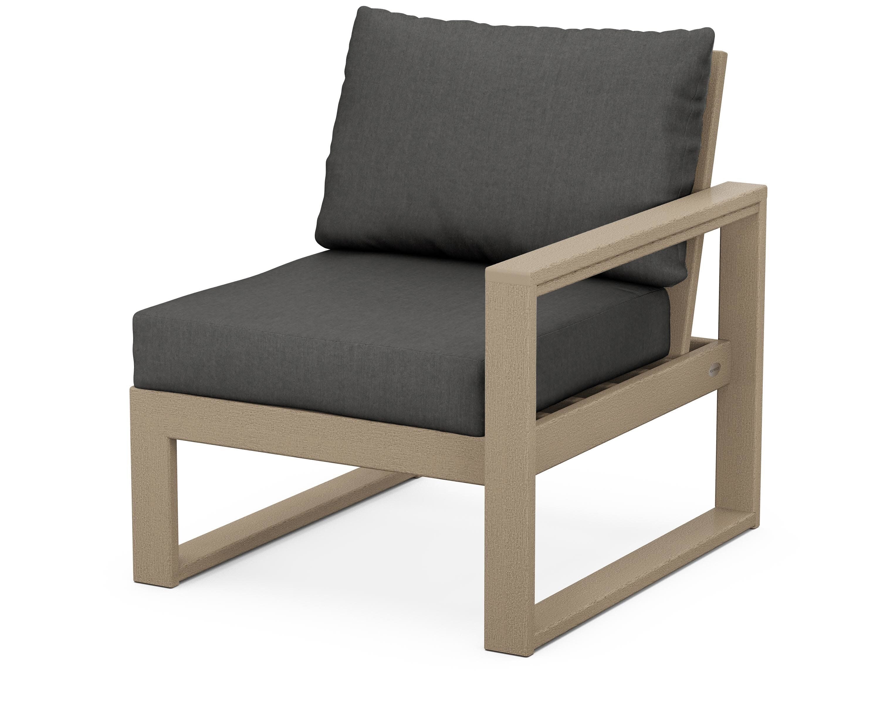 EDGE Modular Right Arm Chair in Vintage Sahara / Spectrum Carbon